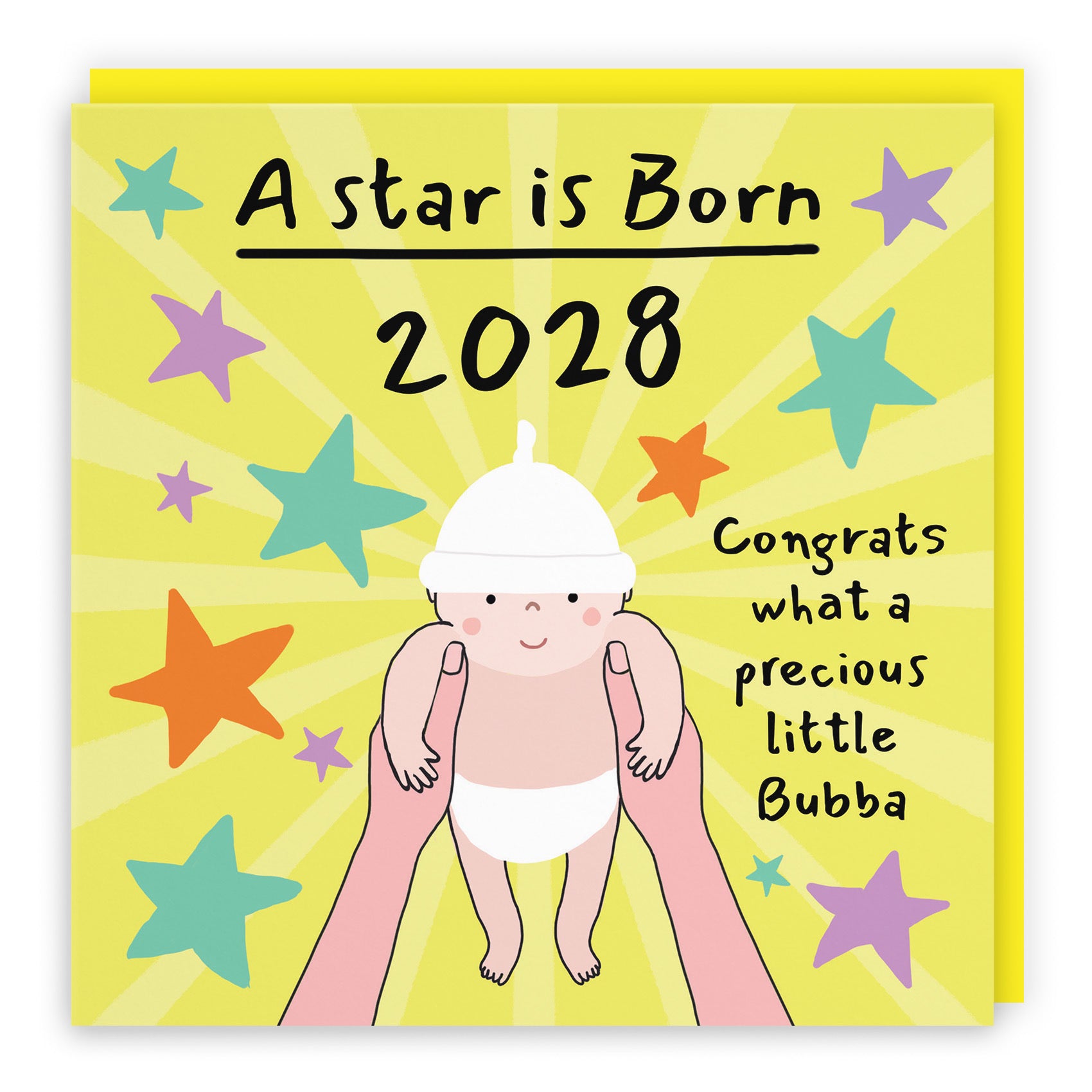 2028 New Baby Congratulations Card Bundle Of Joy Laugh Out Loud - Default Title (GK00583)