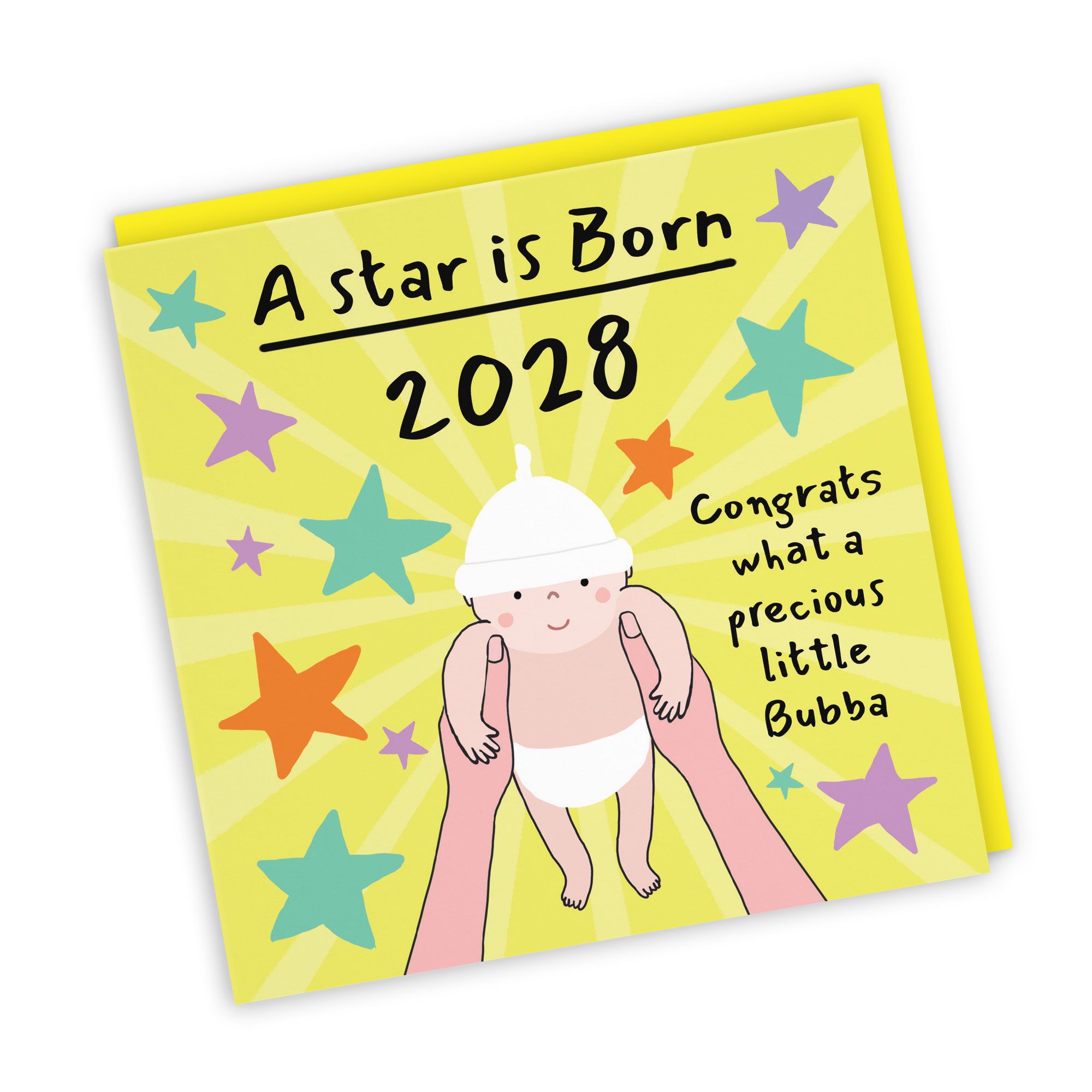 2028 New Baby Congratulations Card Bundle Of Joy Laugh Out Loud - Default Title (GK00583)