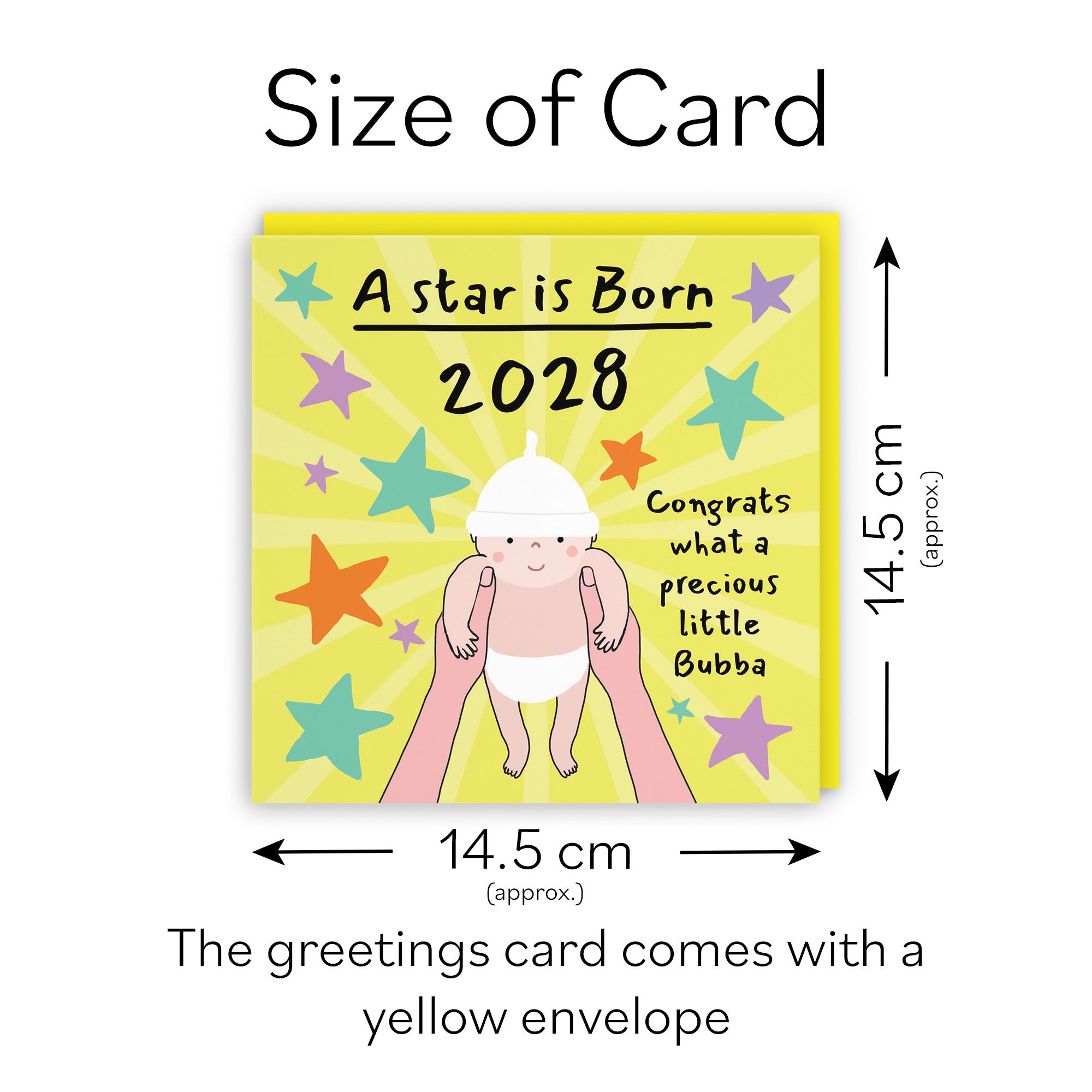 2028 New Baby Congratulations Card Bundle Of Joy Laugh Out Loud - Default Title (GK00583)