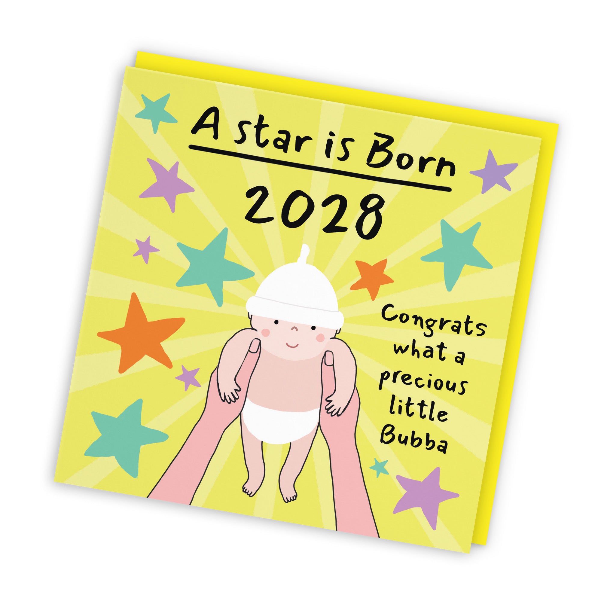 2028 New Baby Congratulations Card Bundle Of Joy Laugh Out Loud - Default Title (GK00583)