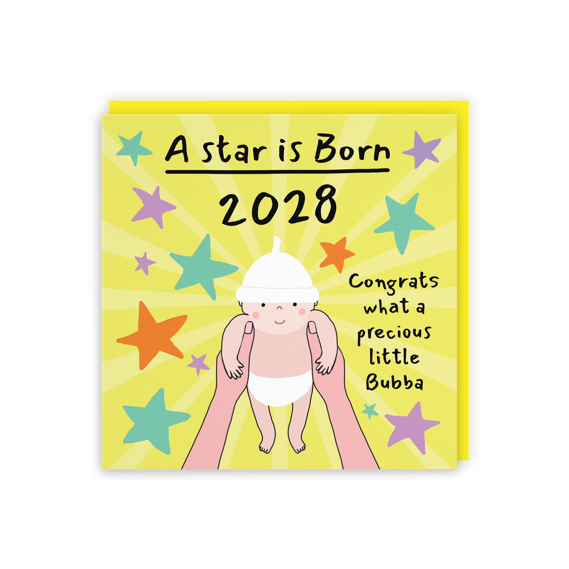 2028 New Baby Congratulations Card Bundle Of Joy Laugh Out Loud - Default Title (GK00583)