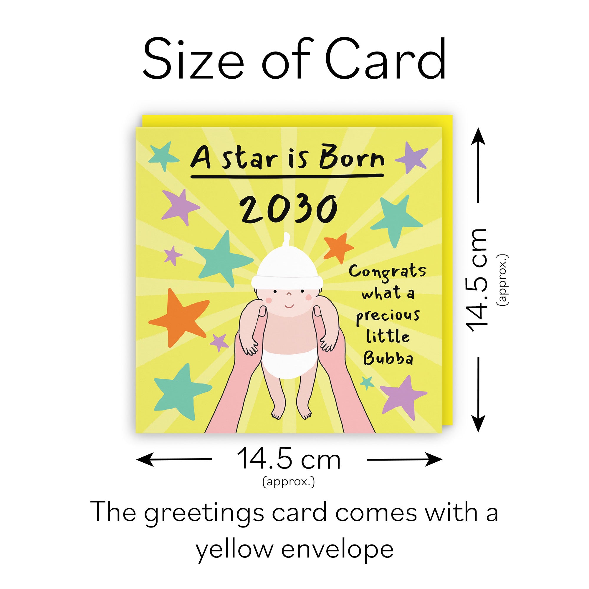 2030 New Baby Congratulations Card Bundle Of Joy Laugh Out Loud - Default Title (GK00589)