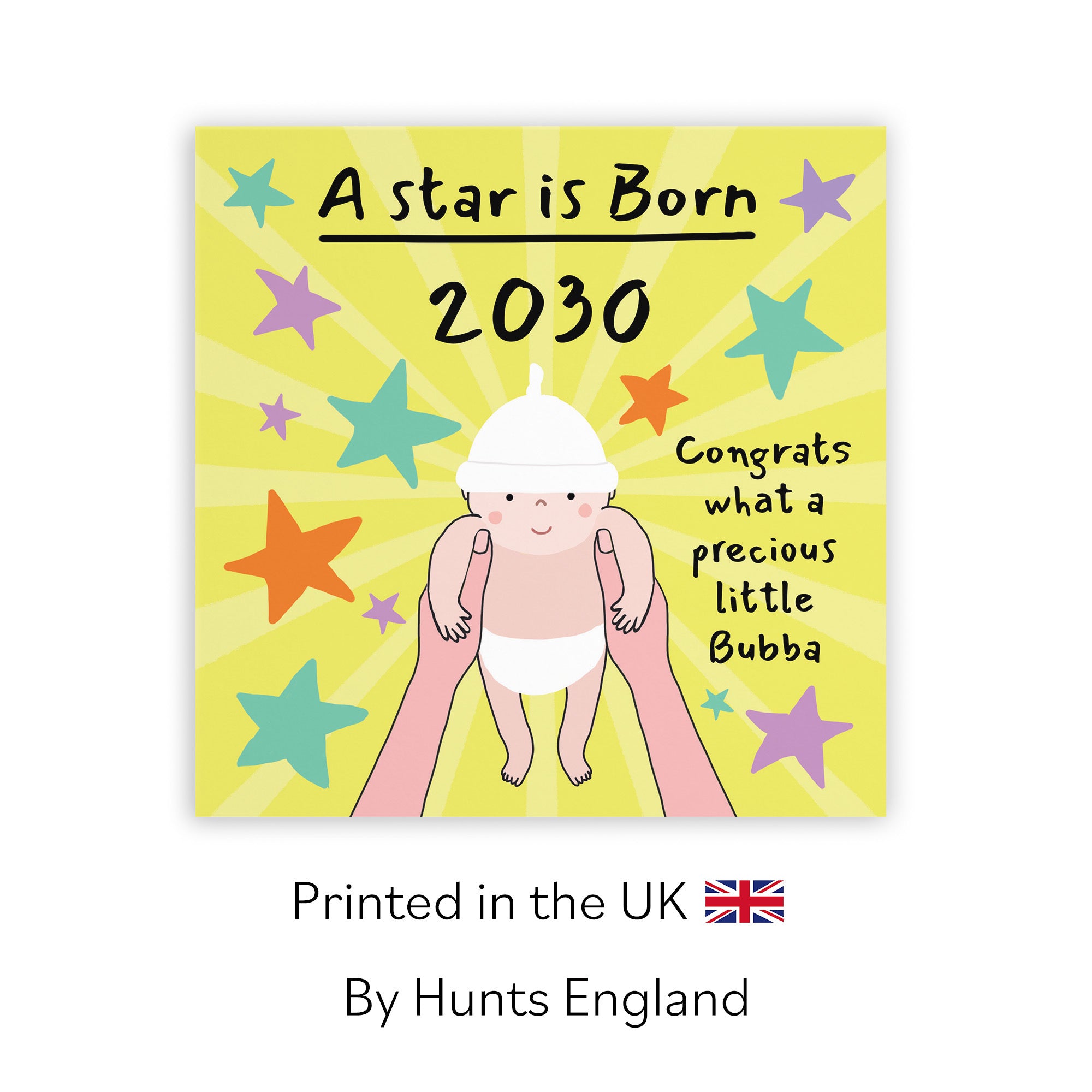 2030 New Baby Congratulations Card Bundle Of Joy Laugh Out Loud - Default Title (GK00589)
