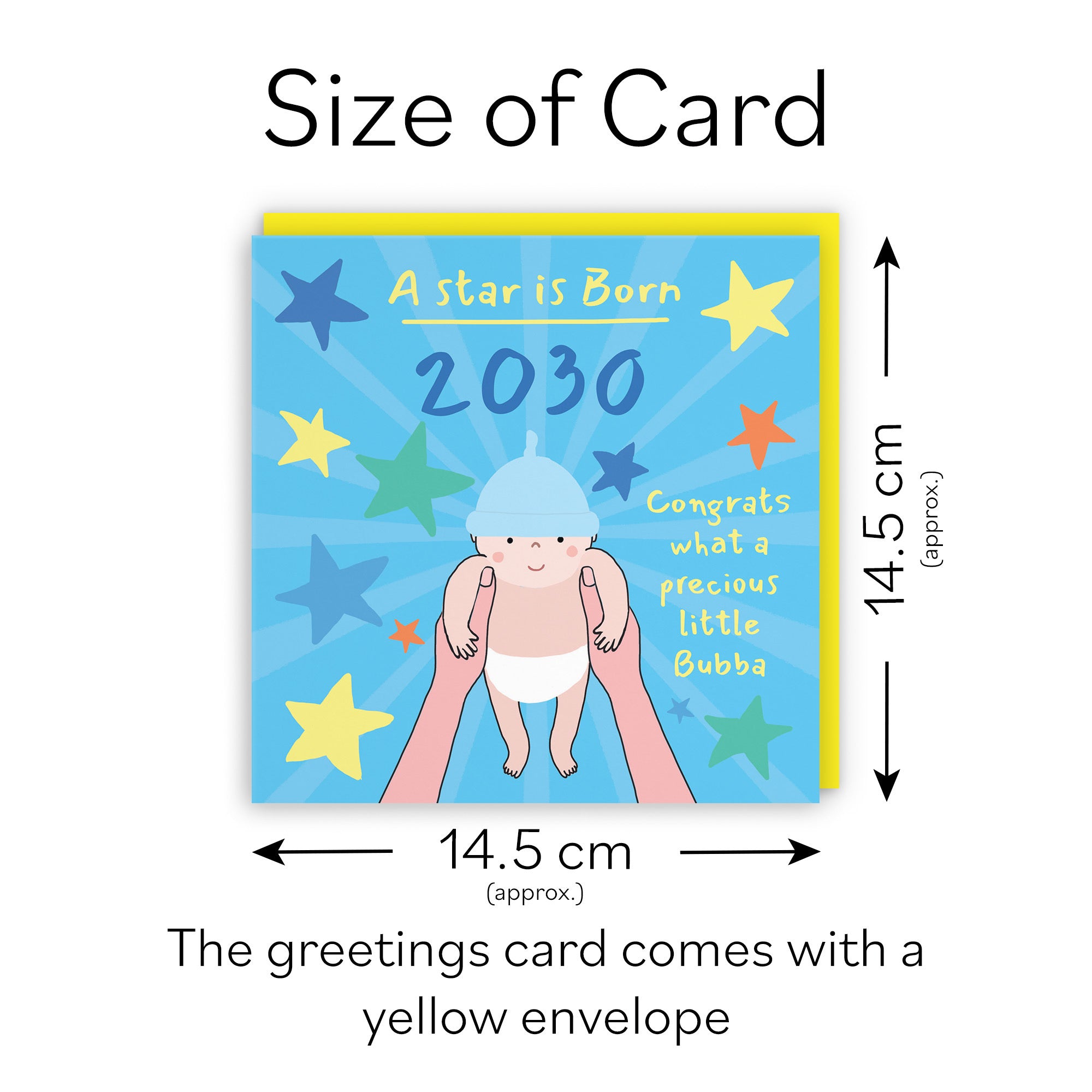 2030 New Baby Boy Congratulations Card Bundle Of Joy Laugh Out Loud - Default Title (GK00590)