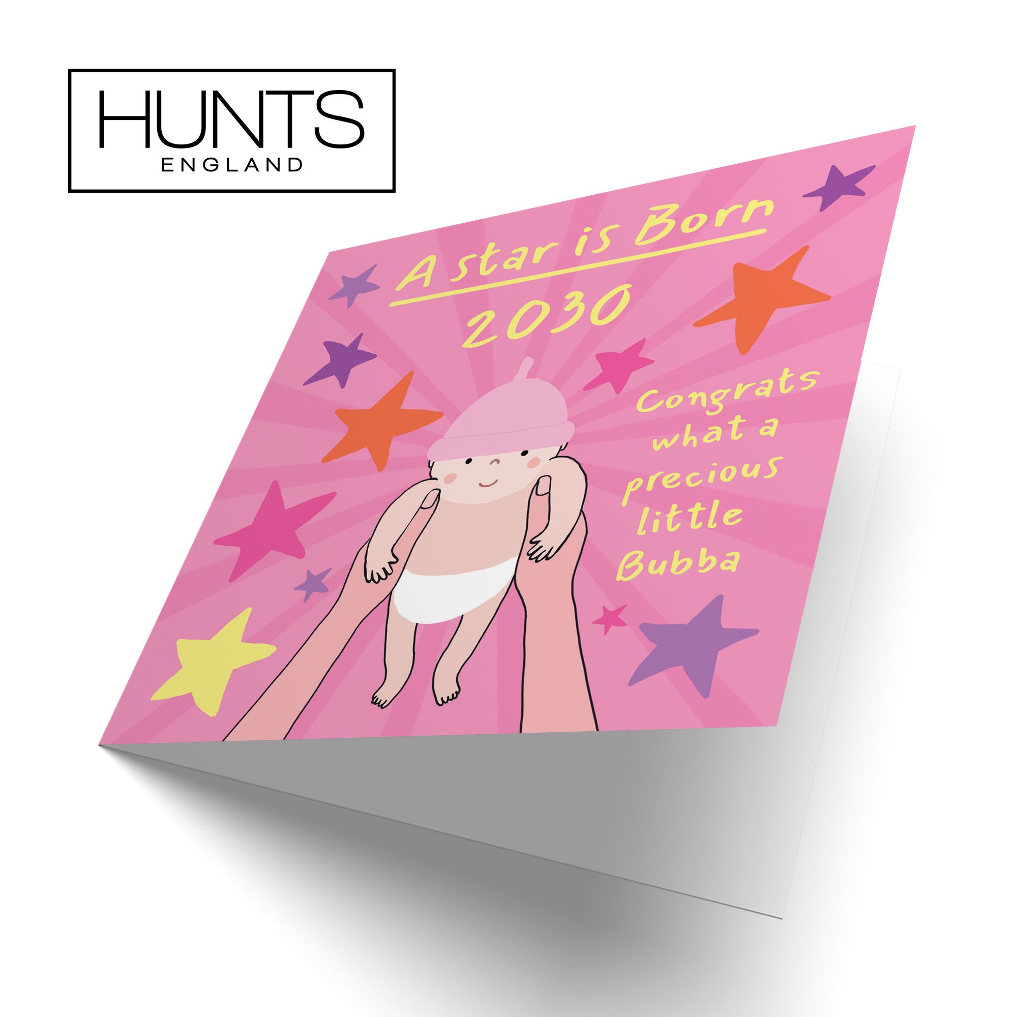 2030 New Baby Girl Congratulations Card Bundle Of Joy Laugh Out Loud - Default Title (GK00591)