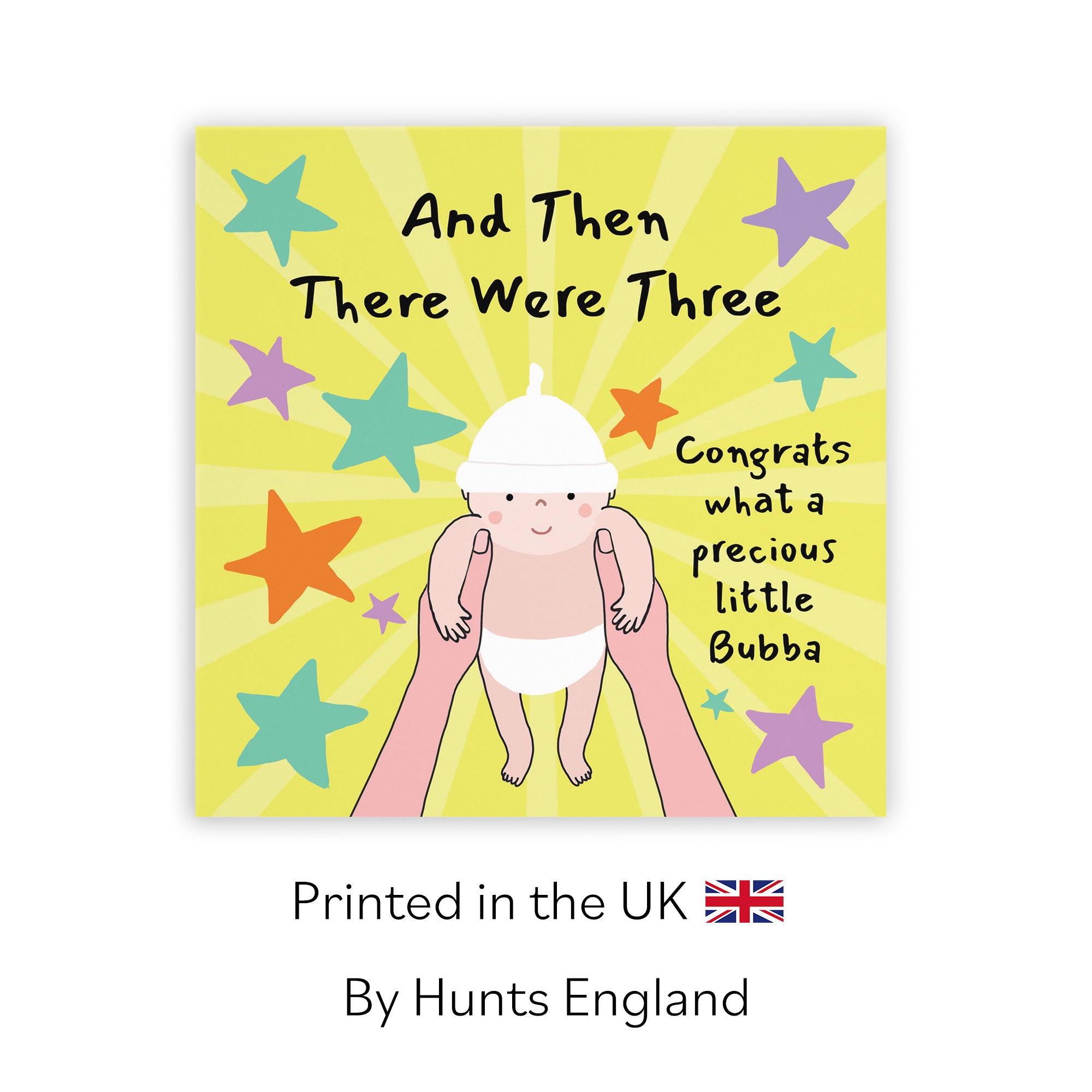 And Then There Were Three New Baby Congratulations Card Bundle Of Joy Laugh Out Loud - Default Title (GK00595)
