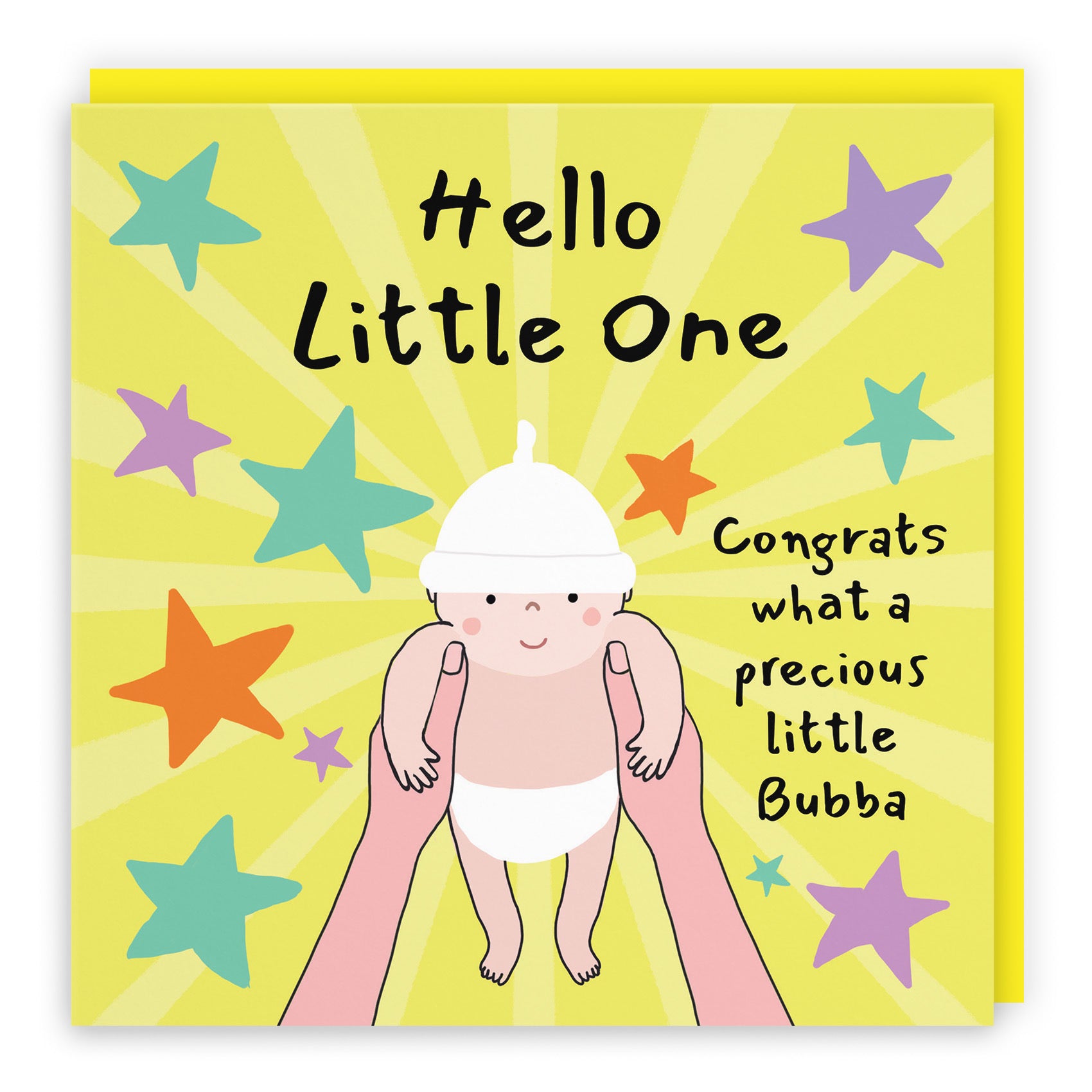Hello Little One New Baby Congratulations Card Bundle Of Joy Laugh Out Loud - Default Title (GK00598)