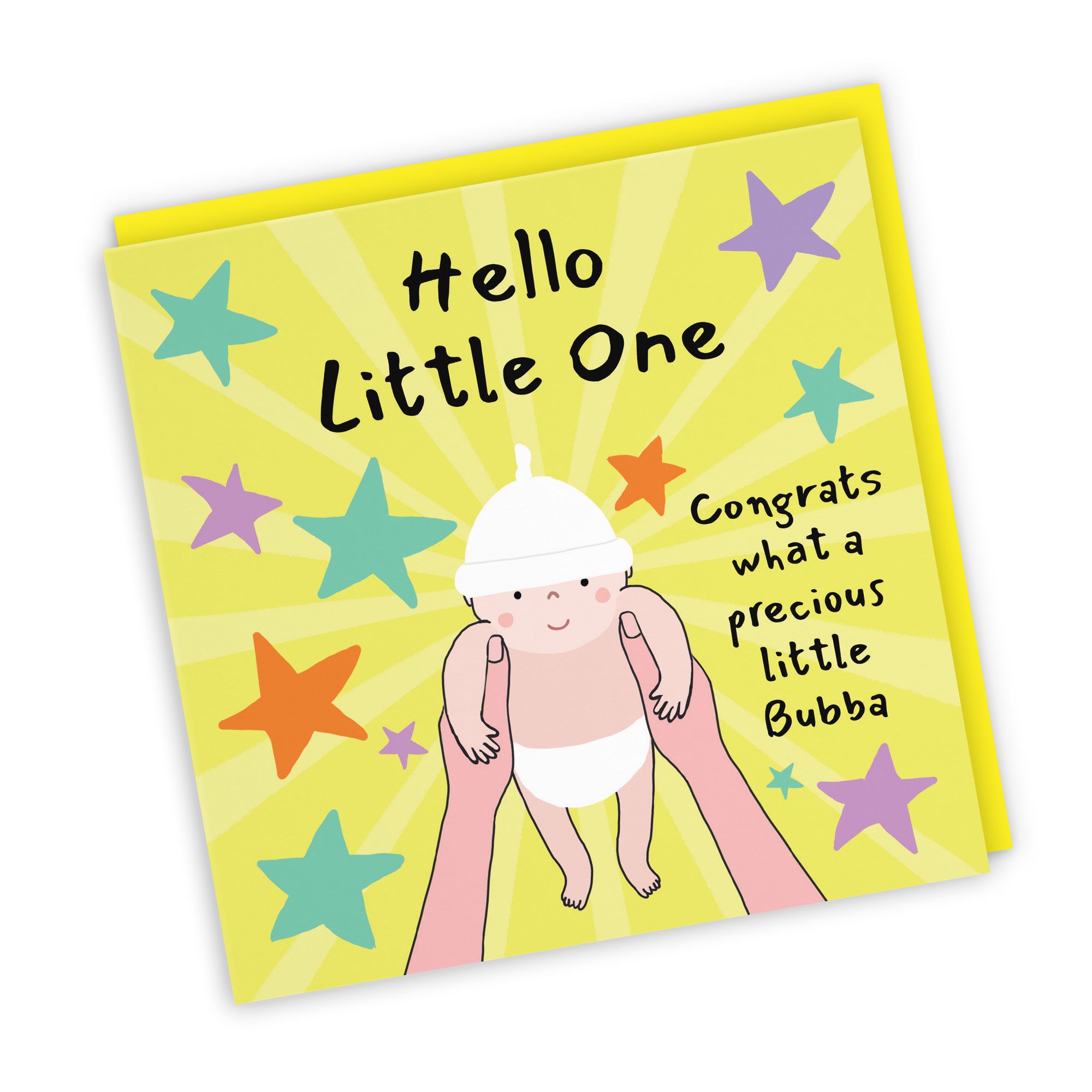 Hello Little One New Baby Congratulations Card Bundle Of Joy Laugh Out Loud - Default Title (GK00598)