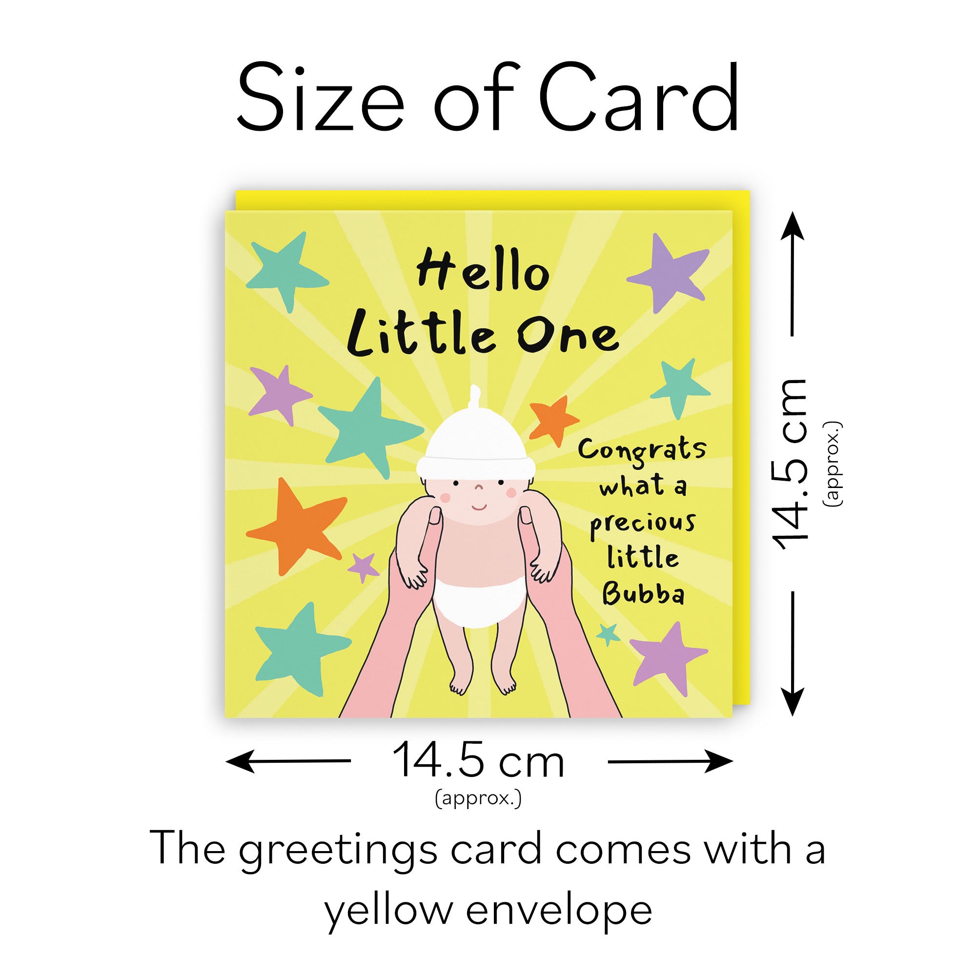 Hello Little One New Baby Congratulations Card Bundle Of Joy Laugh Out Loud - Default Title (GK00598)