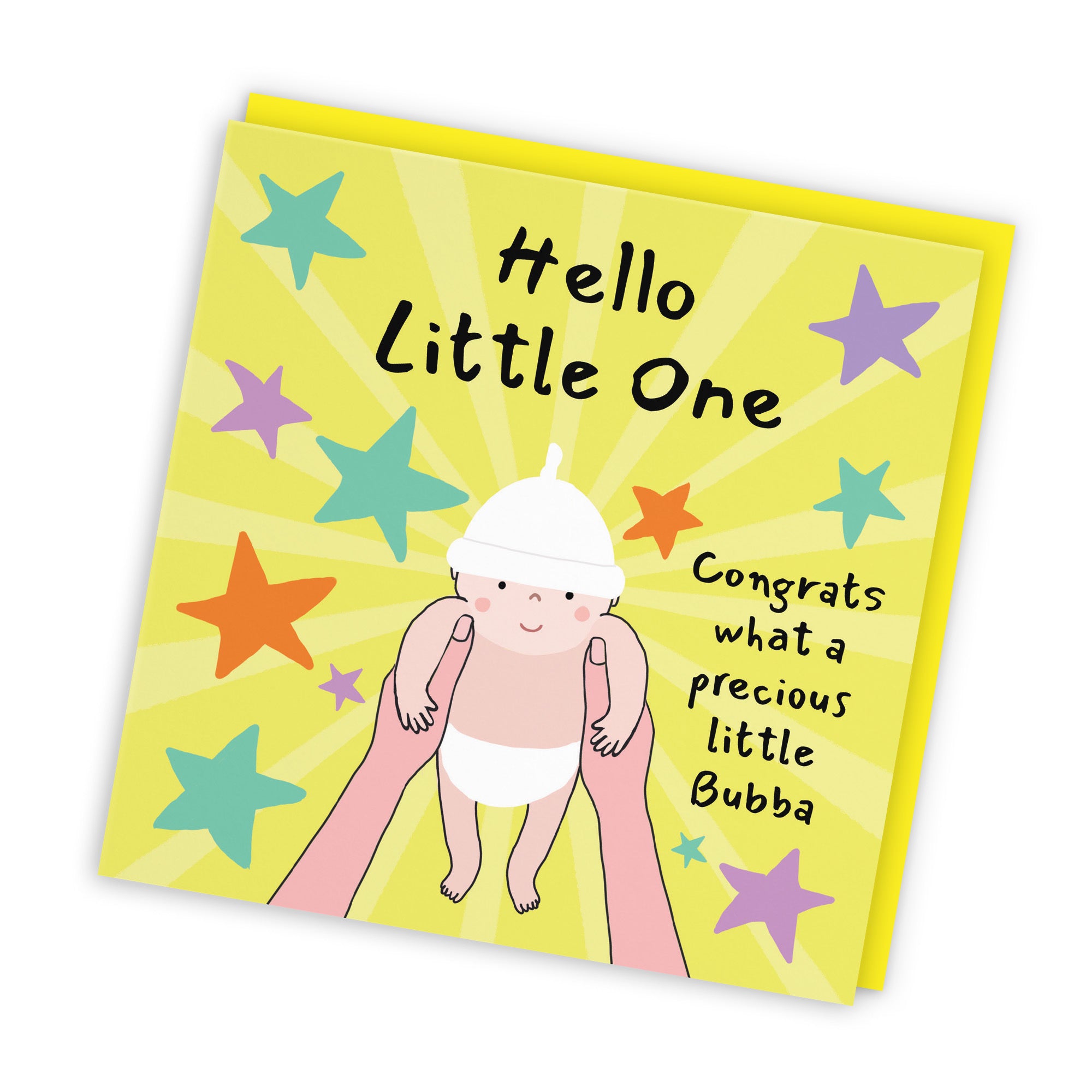 Hello Little One New Baby Congratulations Card Bundle Of Joy Laugh Out Loud - Default Title (GK00598)