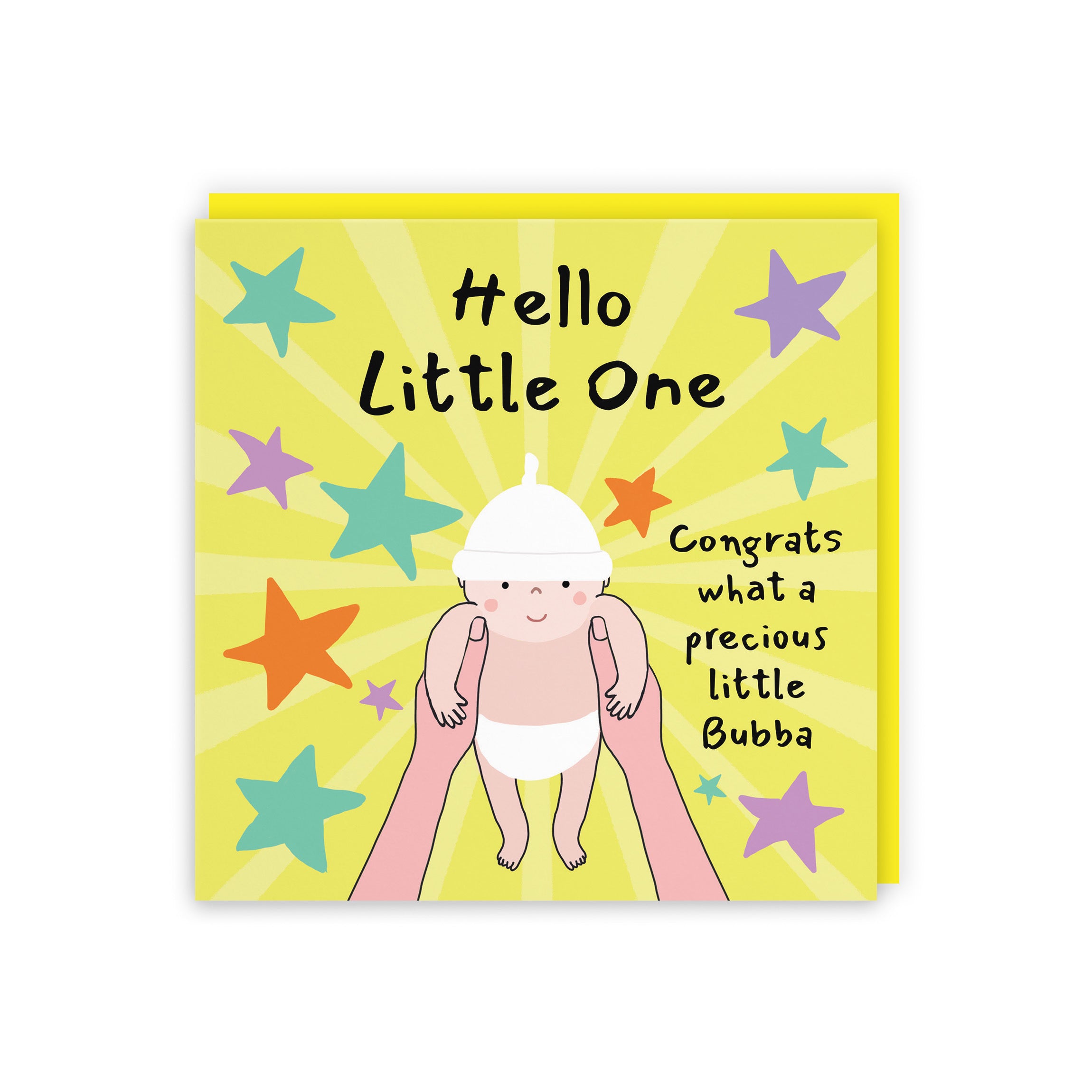 Hello Little One New Baby Congratulations Card Bundle Of Joy Laugh Out Loud - Default Title (GK00598)
