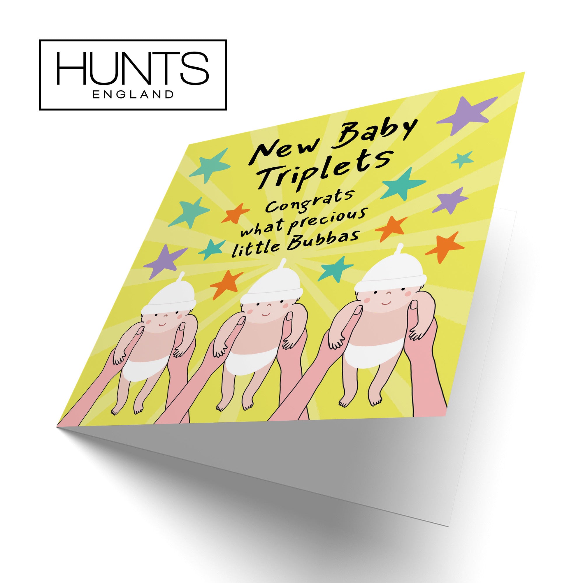 Triplets New Baby Congratulations Card Bundle Of Joy Laugh Out Loud - Default Title (GK00601)