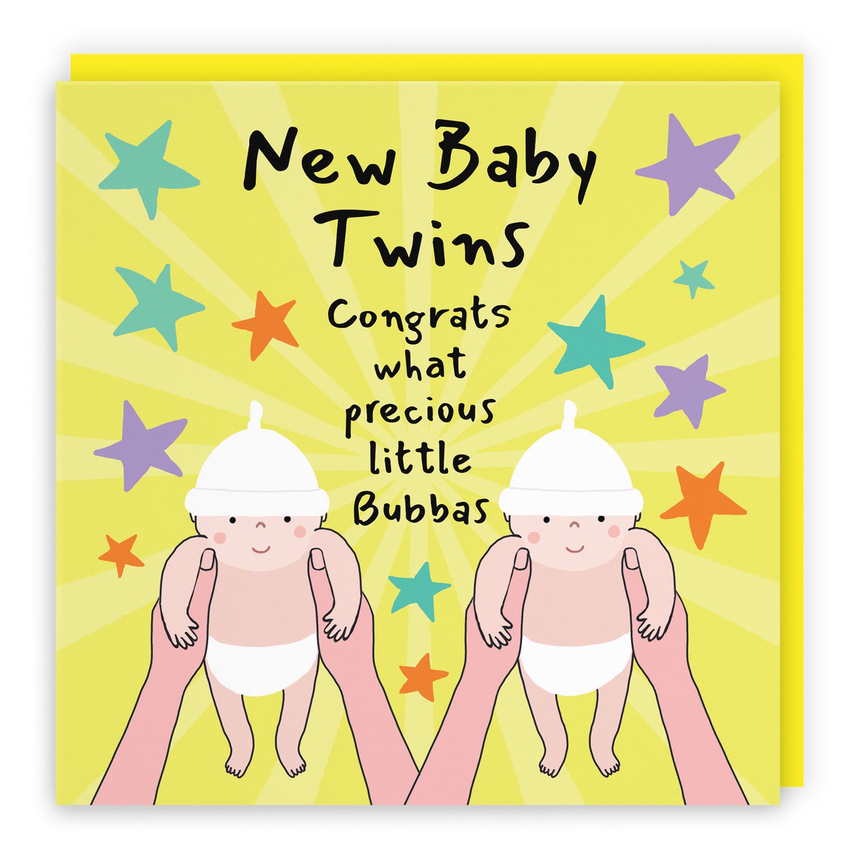 Twins New Baby Congratulations Card Bundle Of Joy Laugh Out Loud - Default Title (GK00603)