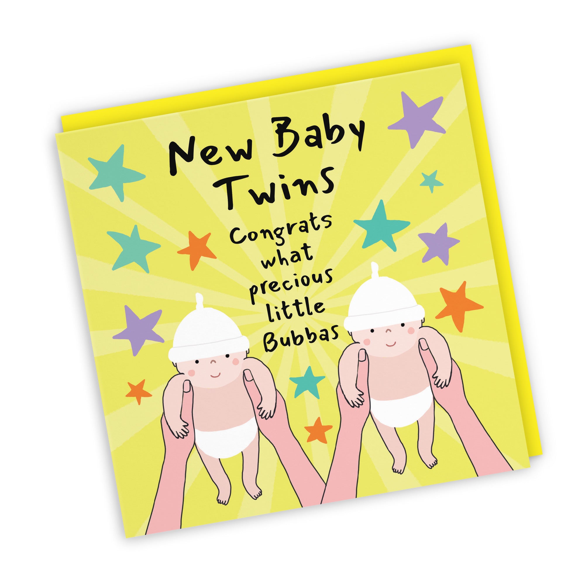 Twins New Baby Congratulations Card Bundle Of Joy Laugh Out Loud - Default Title (GK00603)