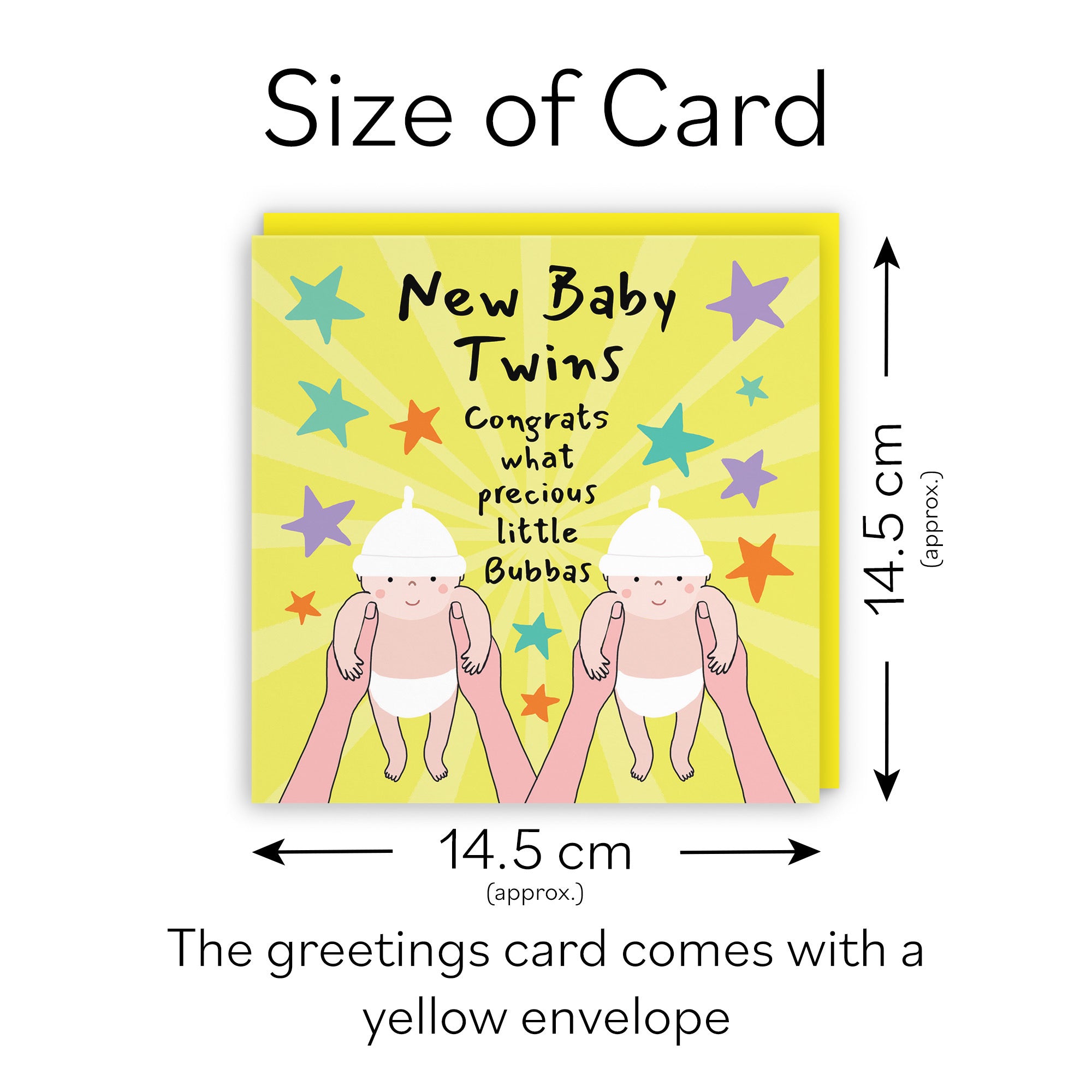Twins New Baby Congratulations Card Bundle Of Joy Laugh Out Loud - Default Title (GK00603)