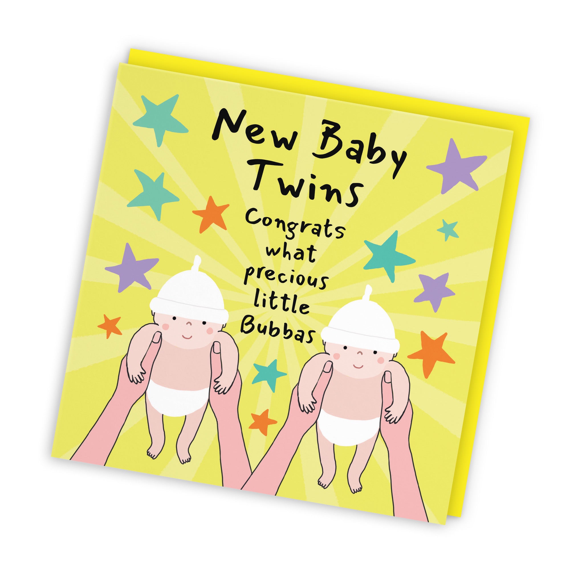 Twins New Baby Congratulations Card Bundle Of Joy Laugh Out Loud - Default Title (GK00603)