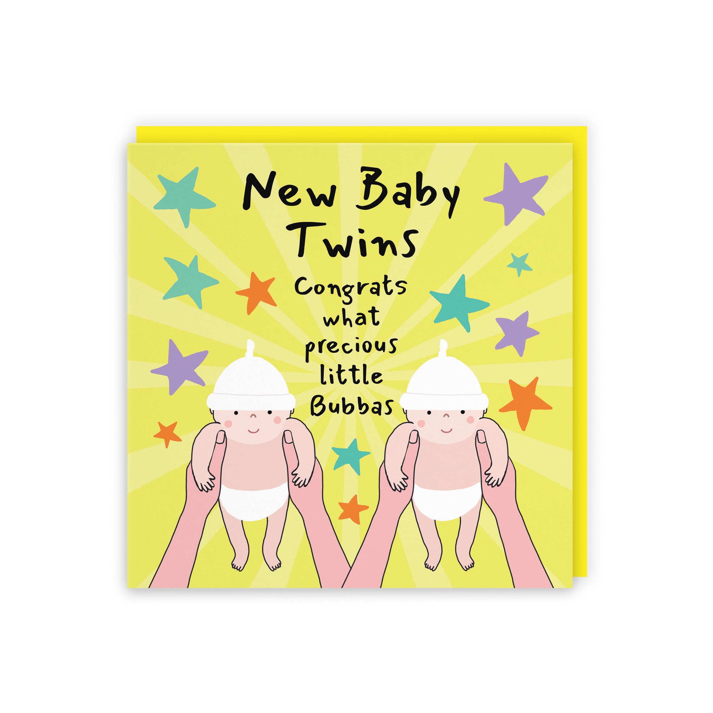 Twins New Baby Congratulations Card Bundle Of Joy Laugh Out Loud - Default Title (GK00603)