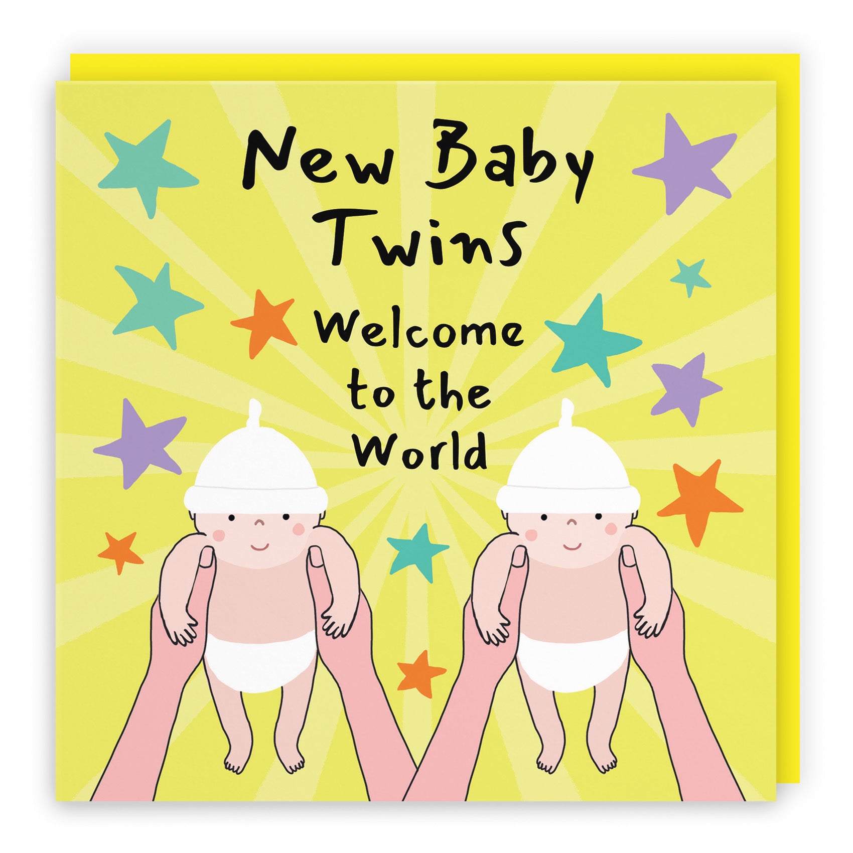 Twins Welcome To The World New Baby Congratulations Card Bundle Of Joy Laugh Out Loud - Default Title (GK00606)