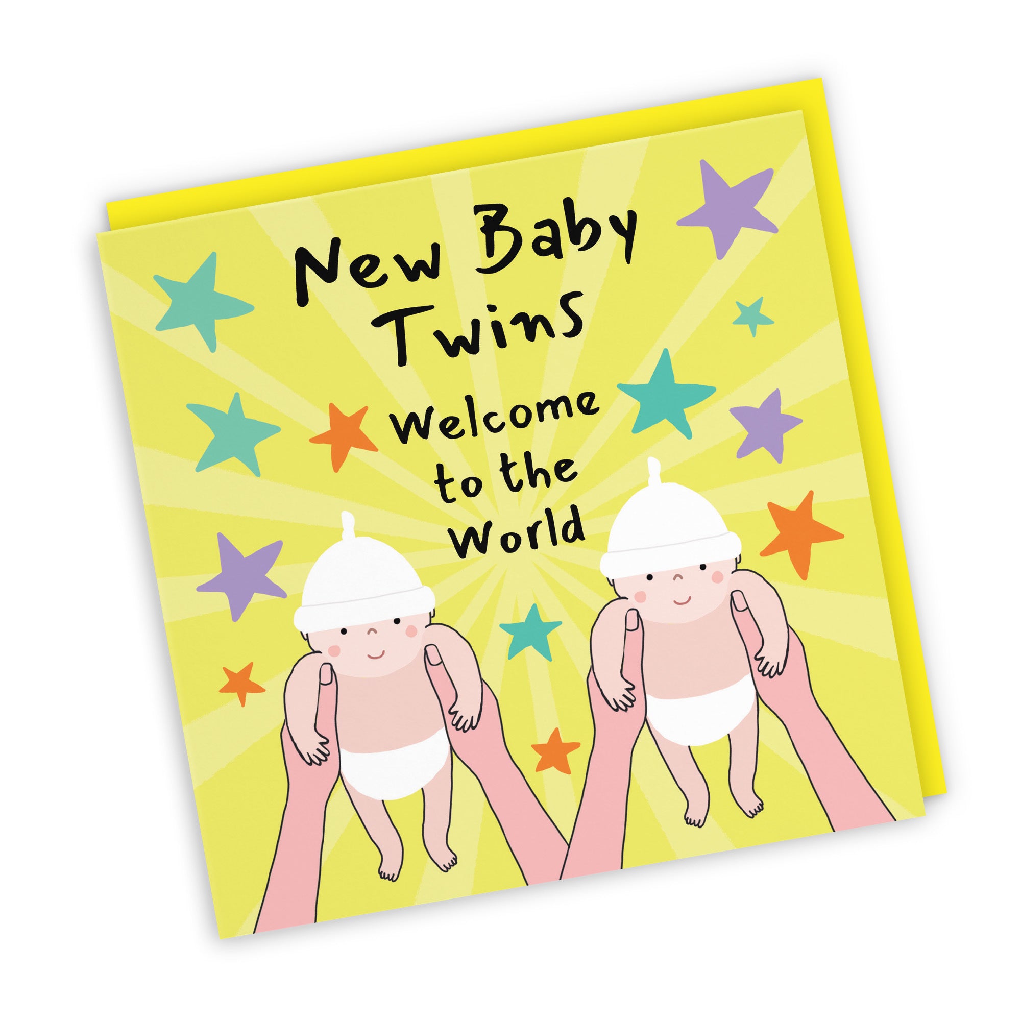 Twins Welcome To The World New Baby Congratulations Card Bundle Of Joy Laugh Out Loud - Default Title (GK00606)