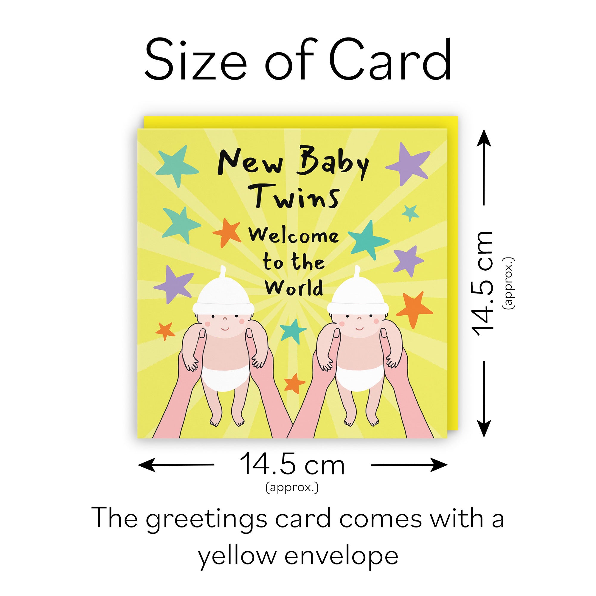 Twins Welcome To The World New Baby Congratulations Card Bundle Of Joy Laugh Out Loud - Default Title (GK00606)