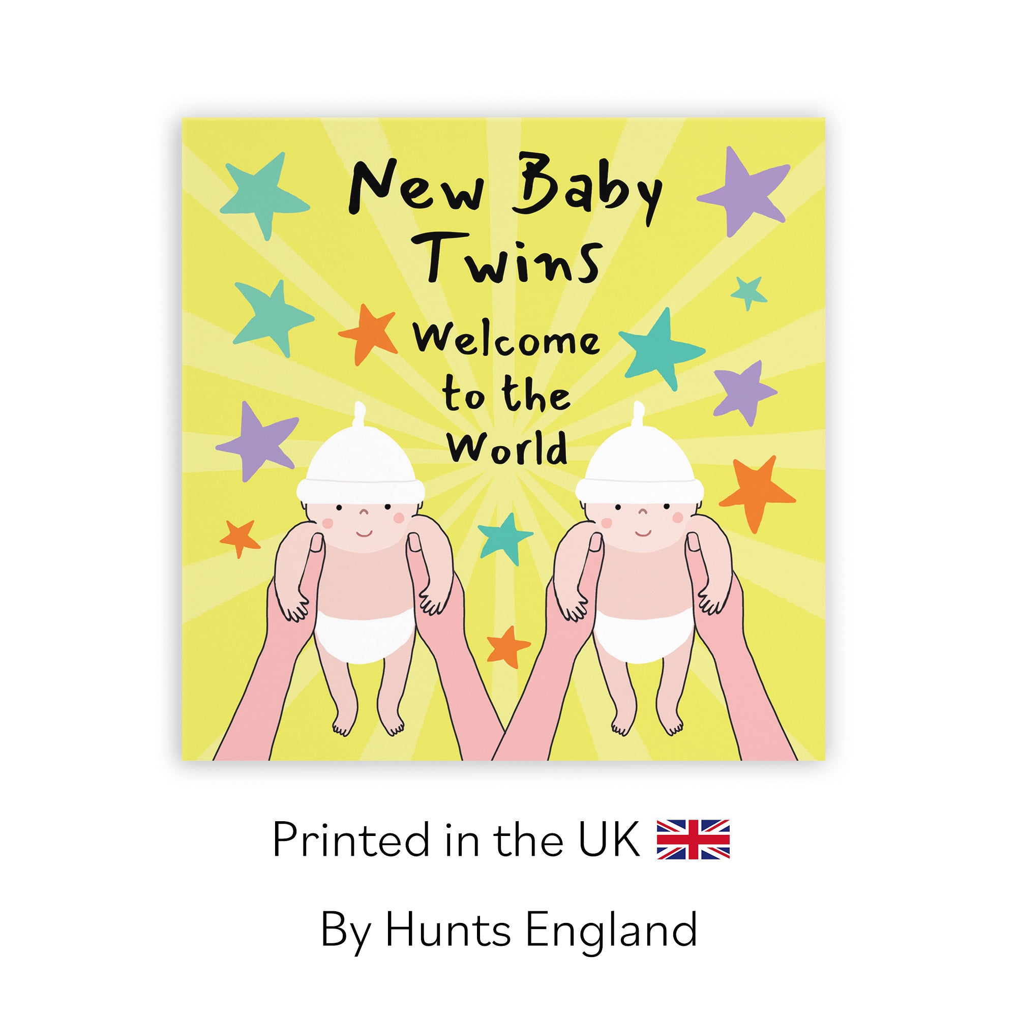 Twins Welcome To The World New Baby Congratulations Card Bundle Of Joy Laugh Out Loud - Default Title (GK00606)