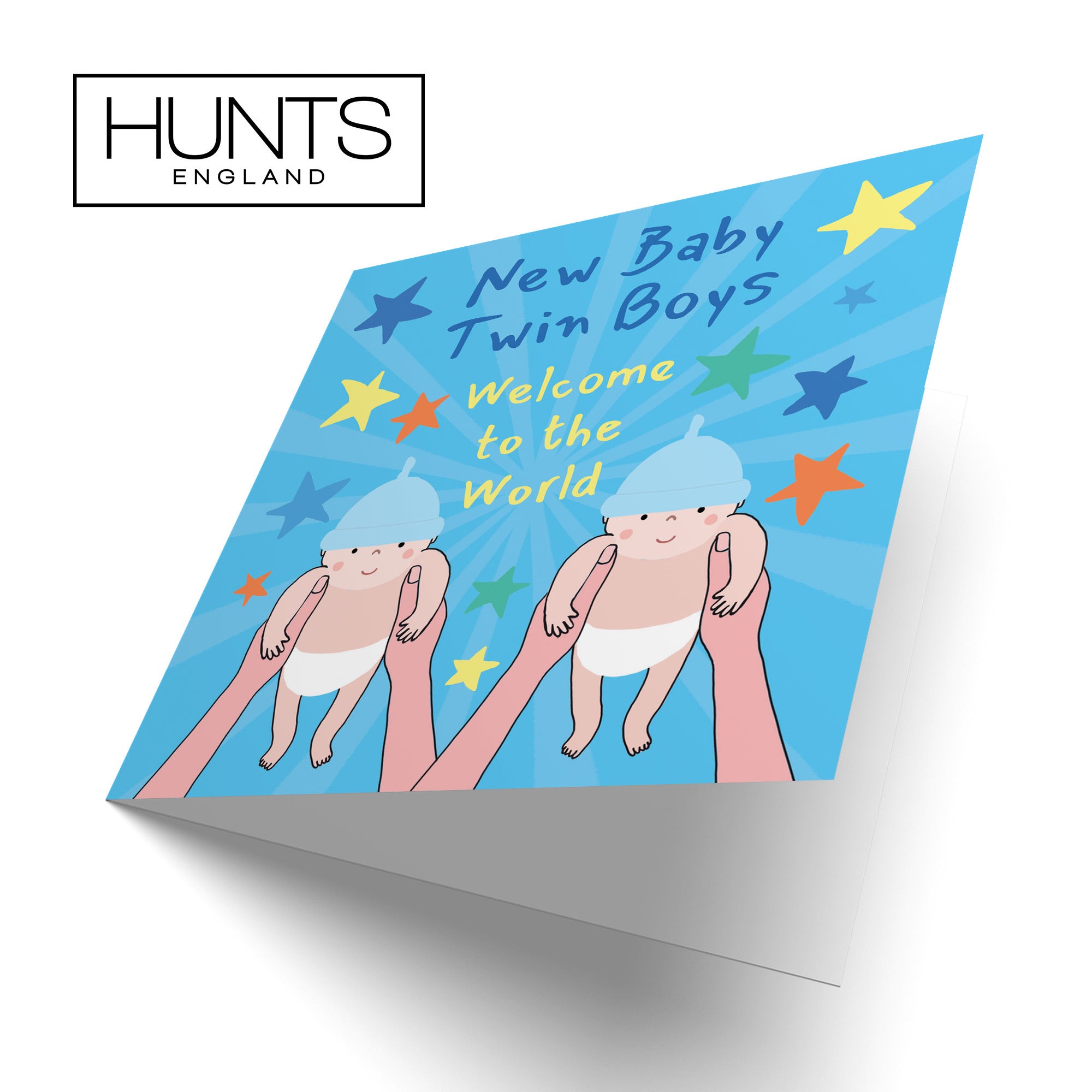 Twins Welcome To The World New Baby Boys Congratulations Card Bundle Of Joy Laugh Out Loud - Default Title (GK00607)