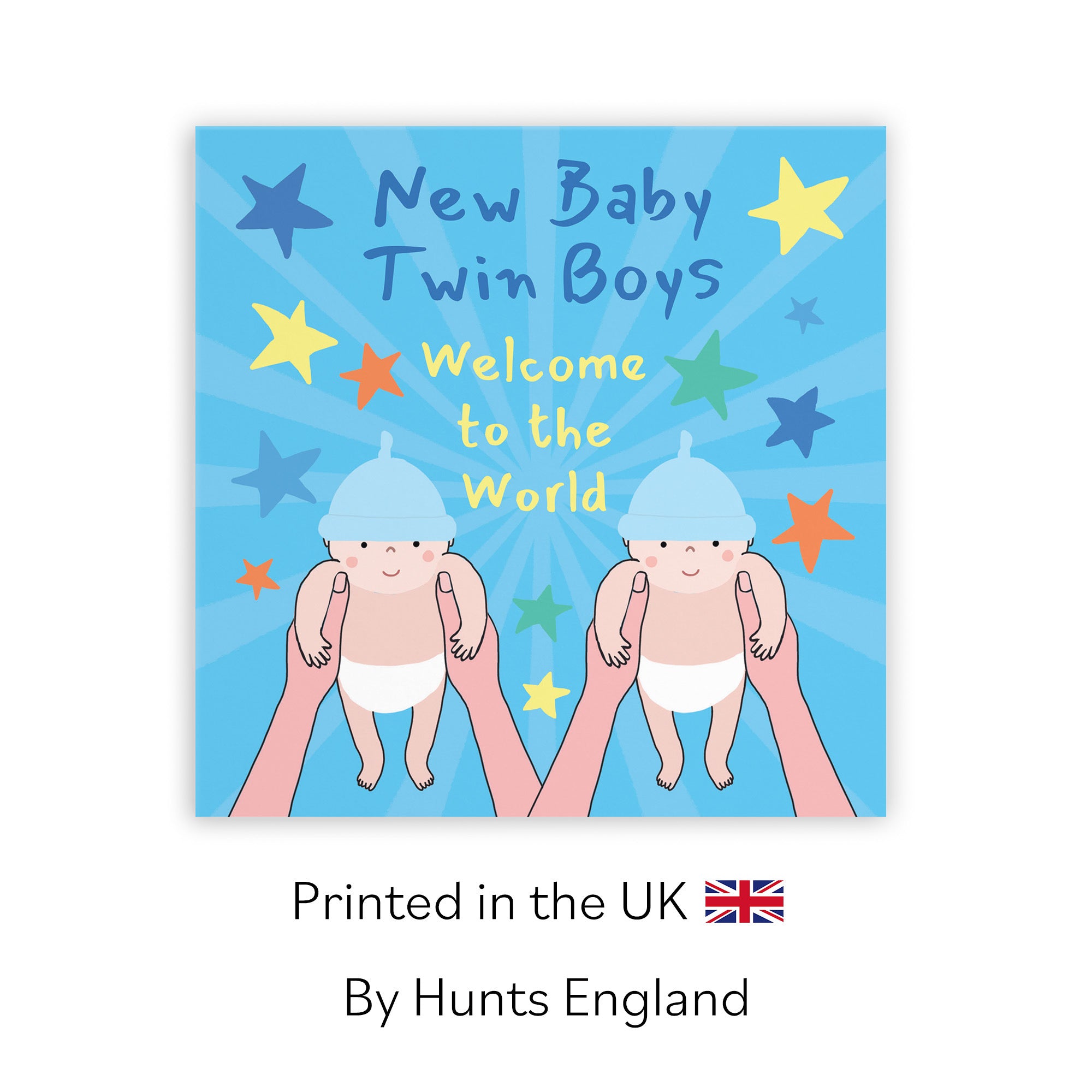 Twins Welcome To The World New Baby Boys Congratulations Card Bundle Of Joy Laugh Out Loud - Default Title (GK00607)