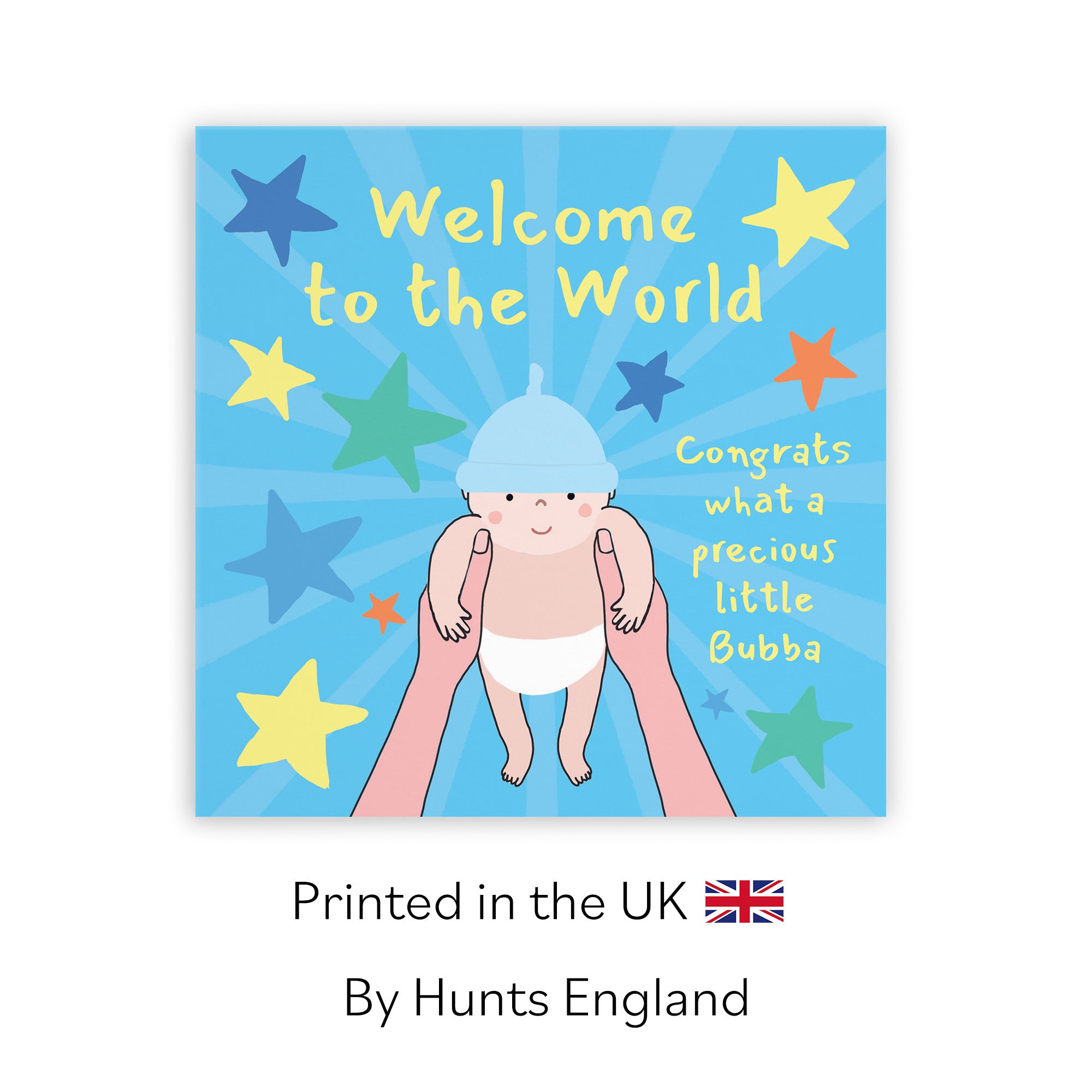 Welcome To The World New Baby Boy Congratulations Card Bundle Of Joy Laugh Out Loud - Default Title (GK00610)