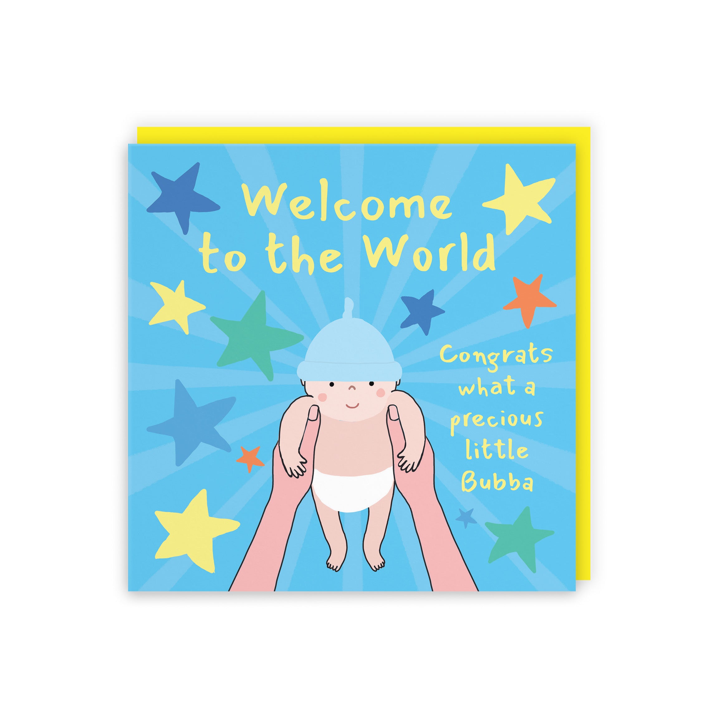 Welcome To The World New Baby Boy Congratulations Card Bundle Of Joy Laugh Out Loud - Default Title (GK00610)