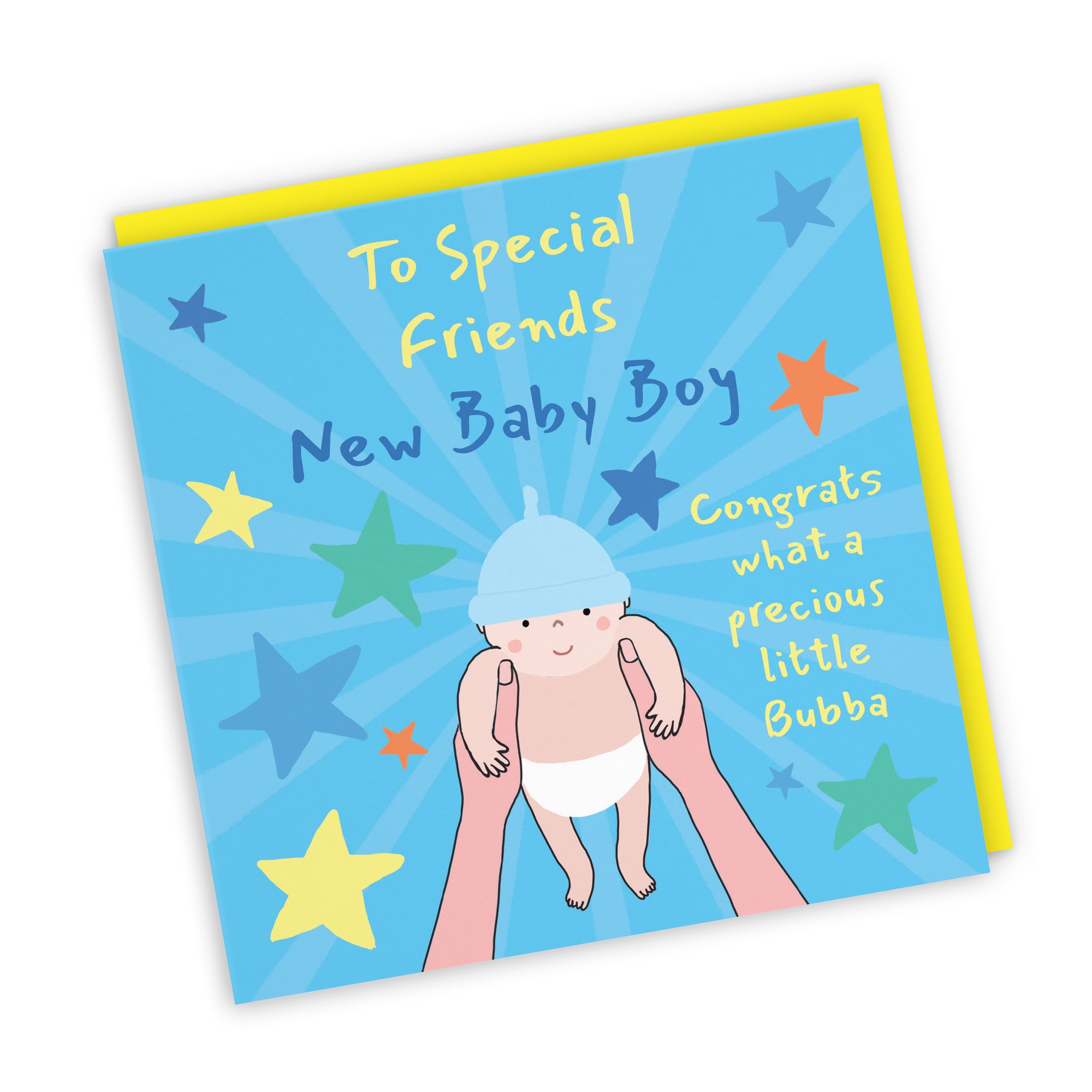 New Baby Boy Congratulations Card For Friends Bundle Of Joy Laugh Out Loud - Default Title (GK00640)