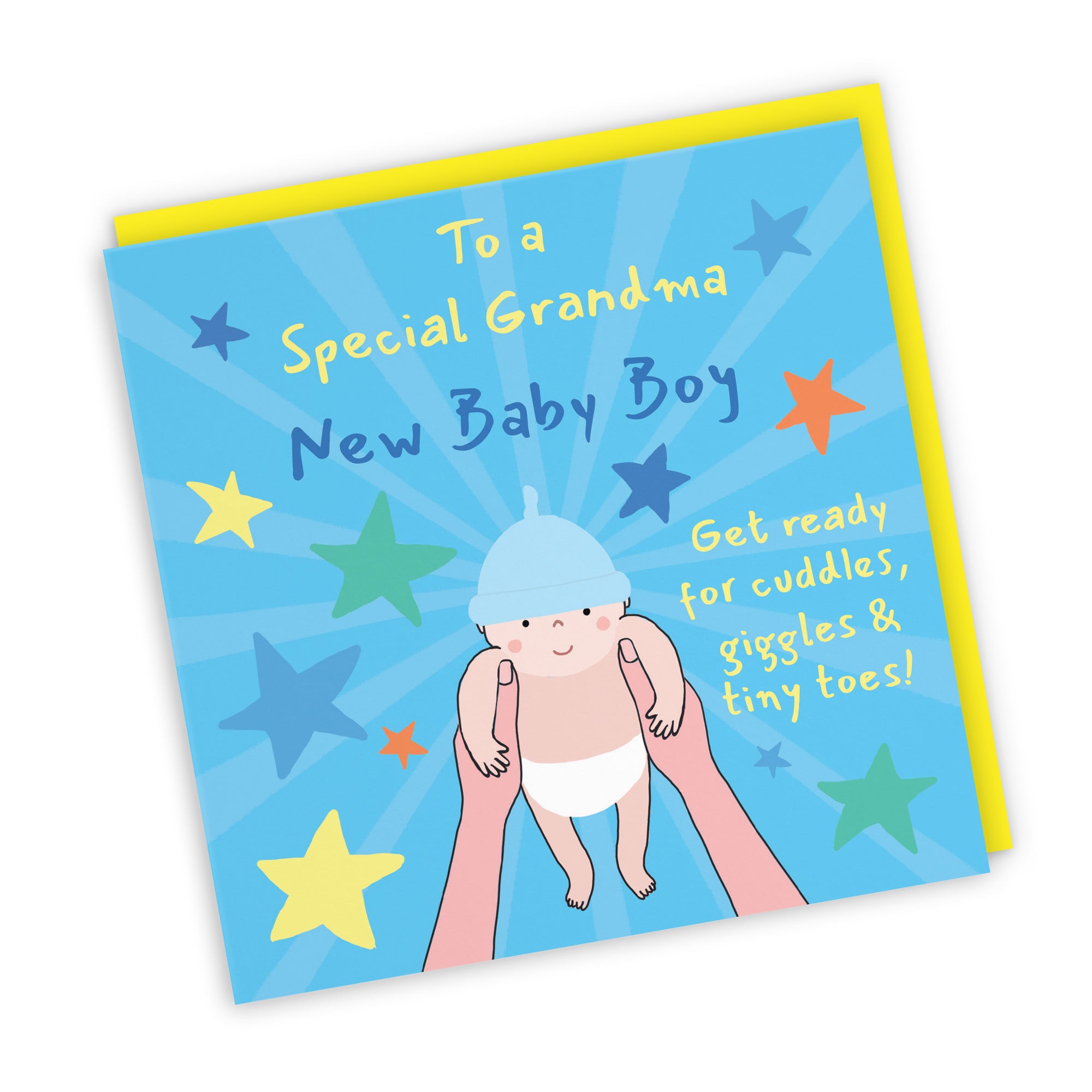 New Baby Boy Congratulations Card For Grandma Bundle Of Joy Laugh Out Loud - Default Title (GK00650)