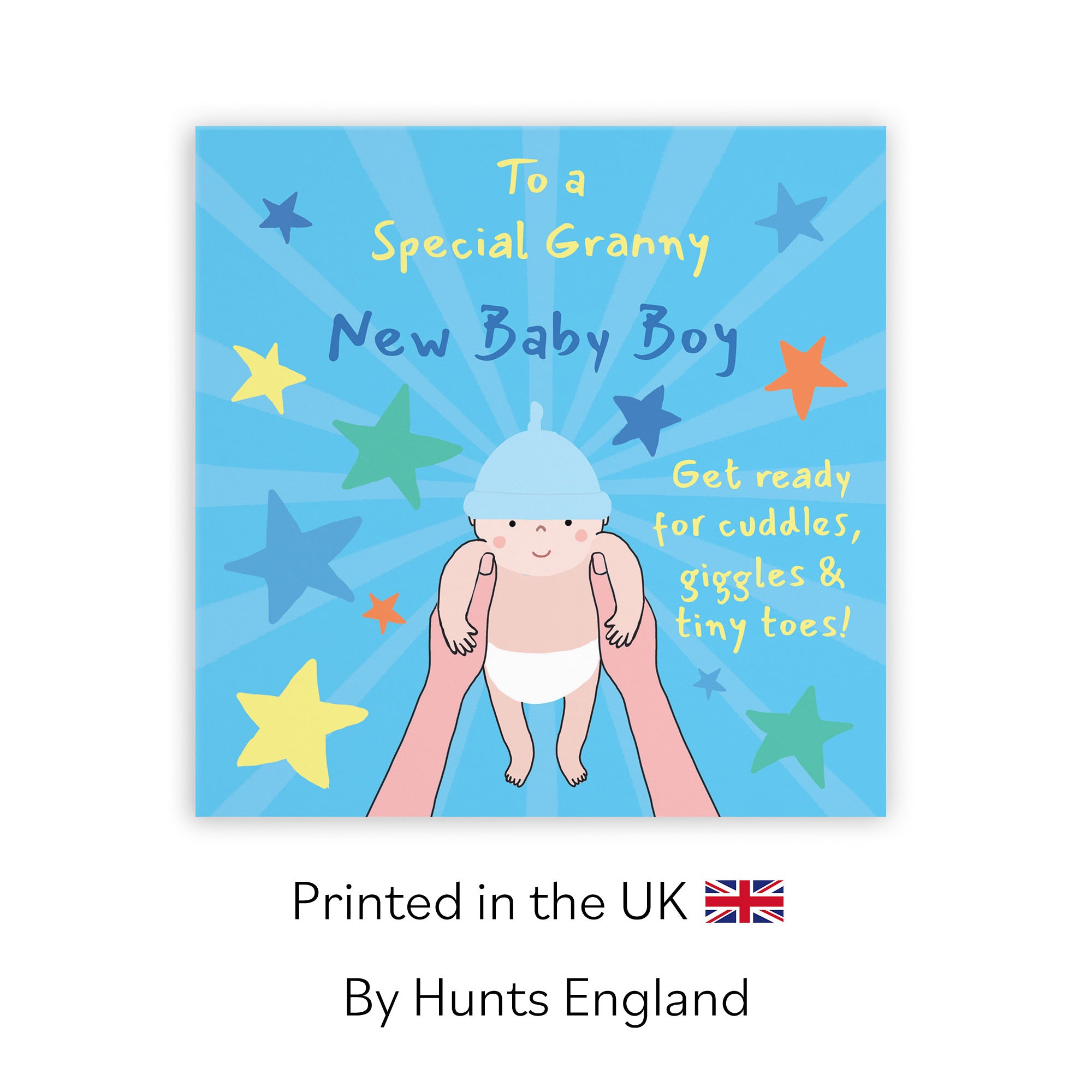 New Baby Boy Congratulations Card For Granny Bundle Of Joy Laugh Out Loud - Default Title (GK00660)