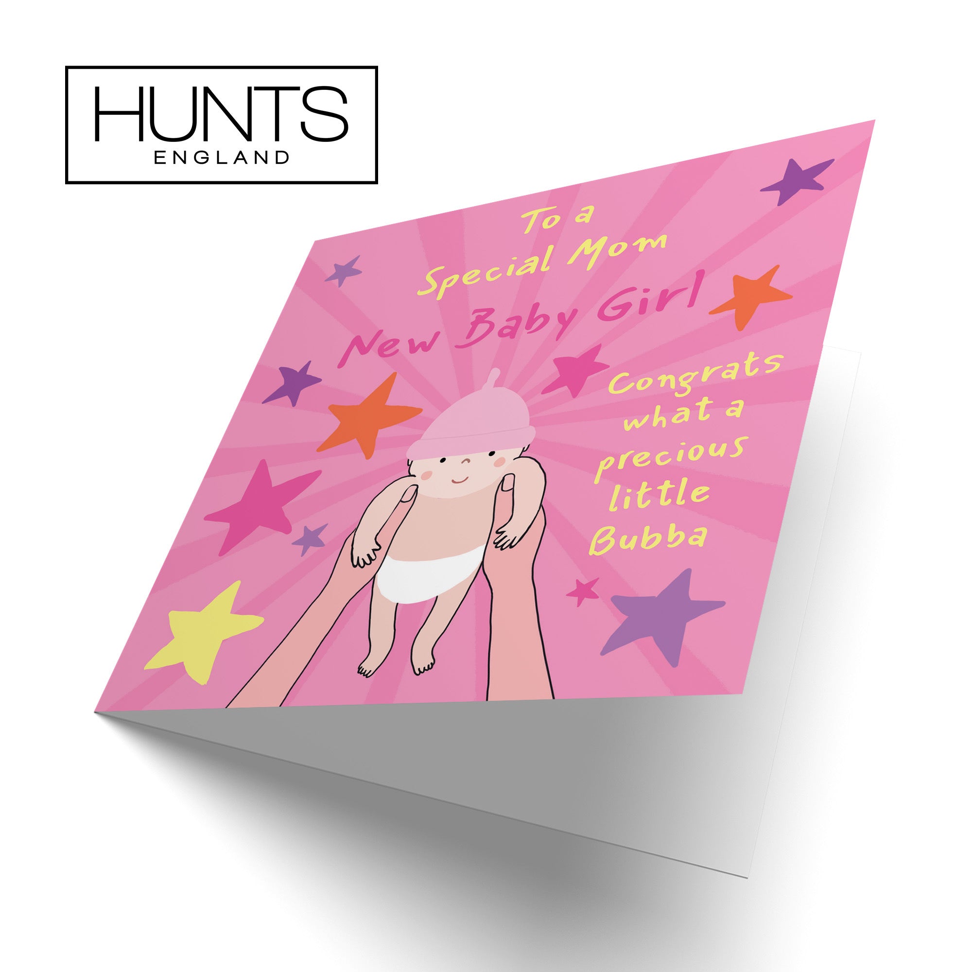 New Baby Girl Congratulations Card For Mom Bundle Of Joy Laugh Out Loud - Default Title (GK00667)