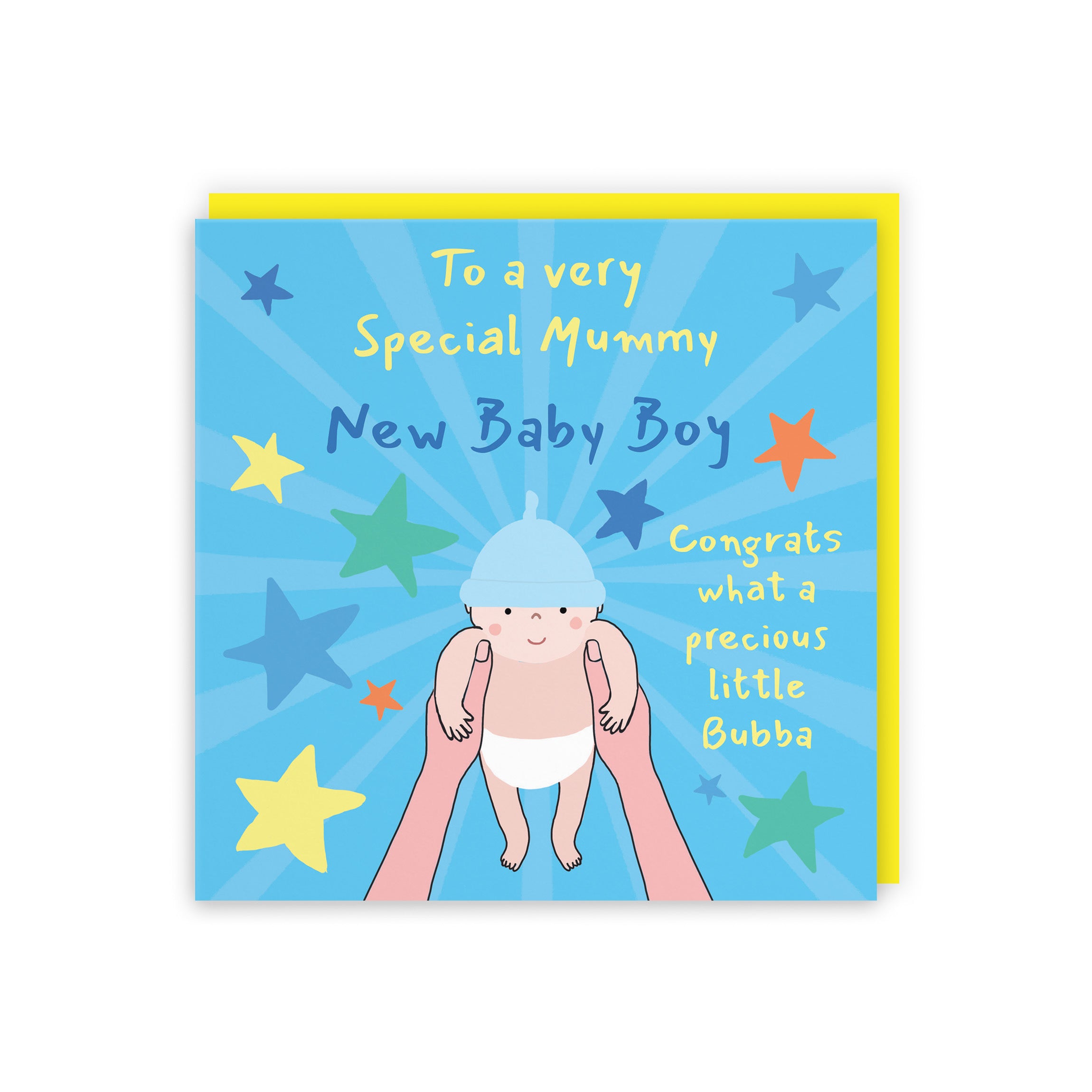 New Baby Boy Congratulations Card For Mummy Bundle Of Joy Laugh Out Loud - Default Title (GK00672)