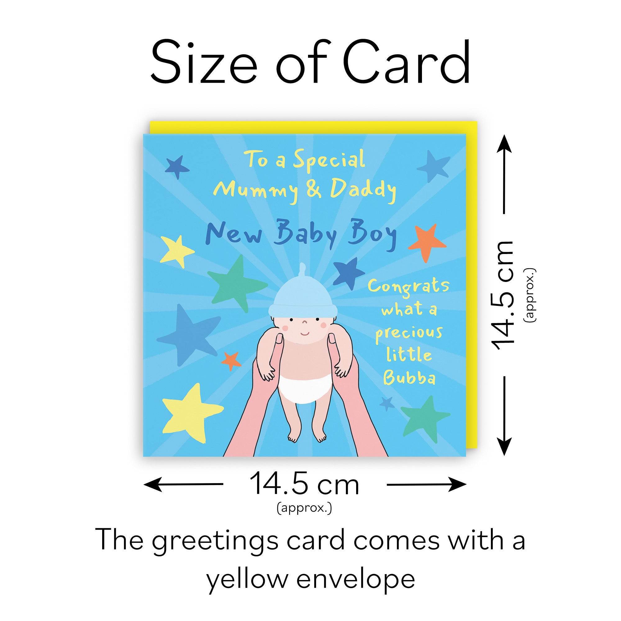 New Baby Boy Congratulations Card For Mummy And Daddy Bundle Of Joy Laugh Out Loud - Default Title (GK00674)
