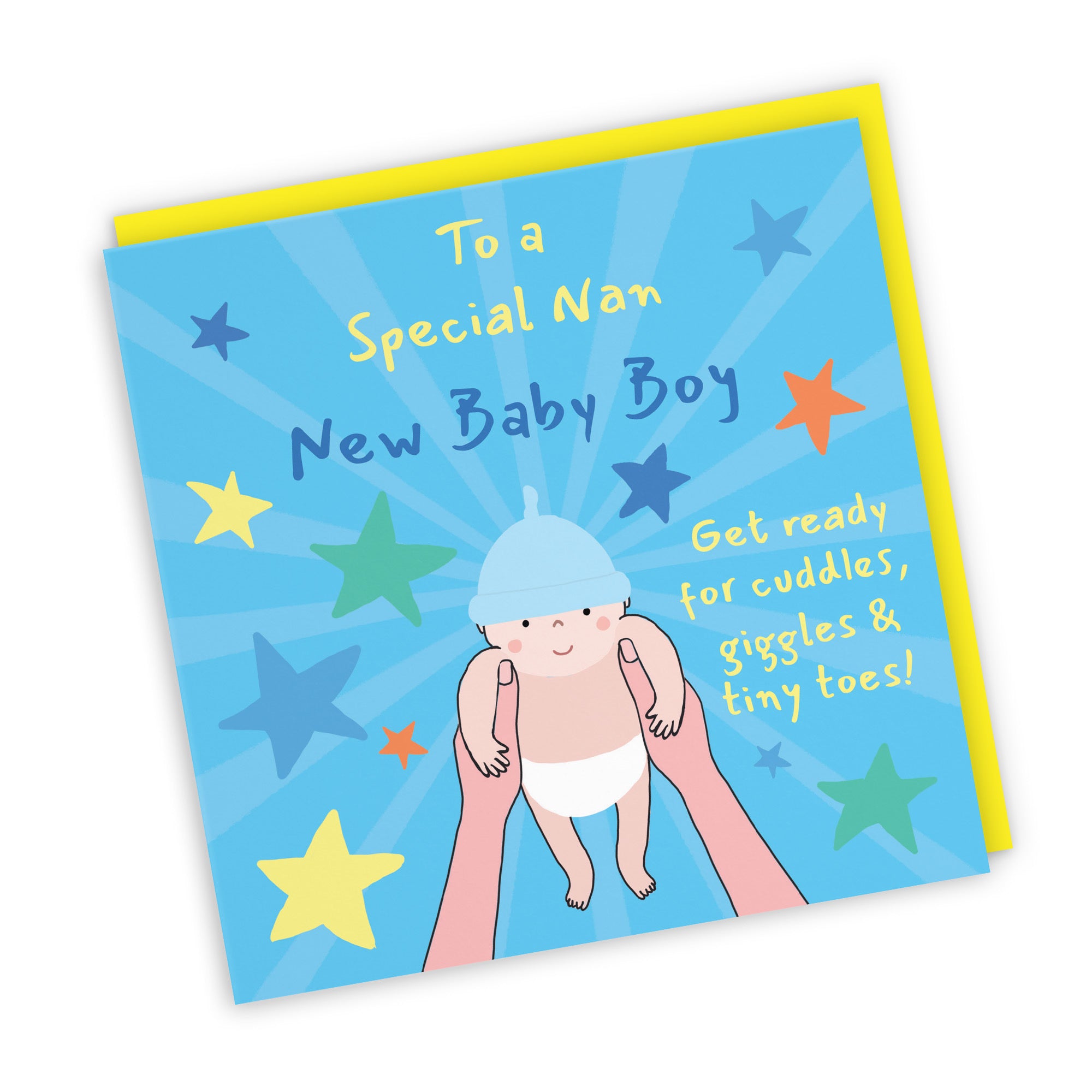 New Baby Boy Congratulations Card For Nan Bundle Of Joy Laugh Out Loud - Default Title (GK00676)
