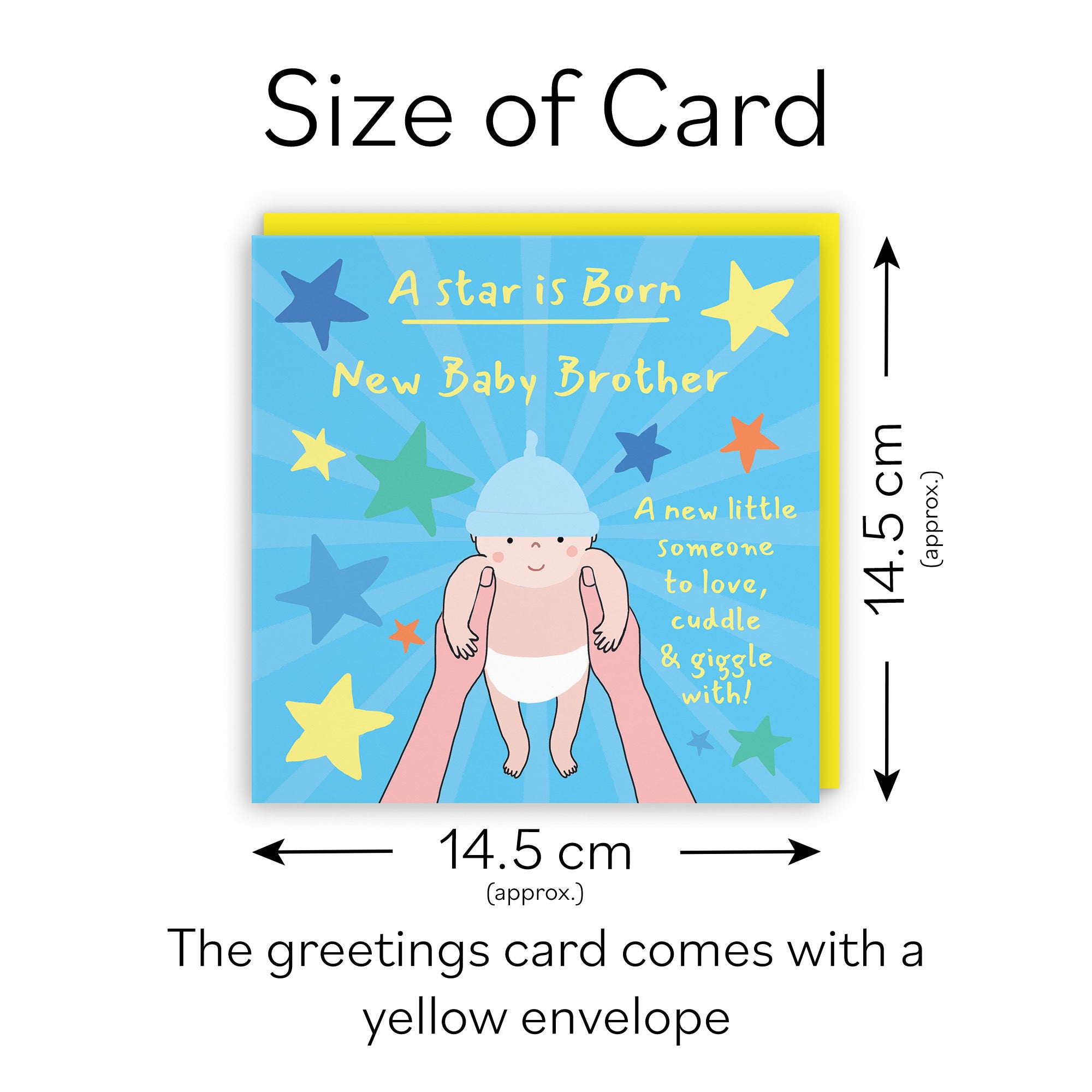 New Baby Brother New Baby Boy Congratulations Card Bundle Of Joy Laugh Out Loud - Default Title (GK00696)