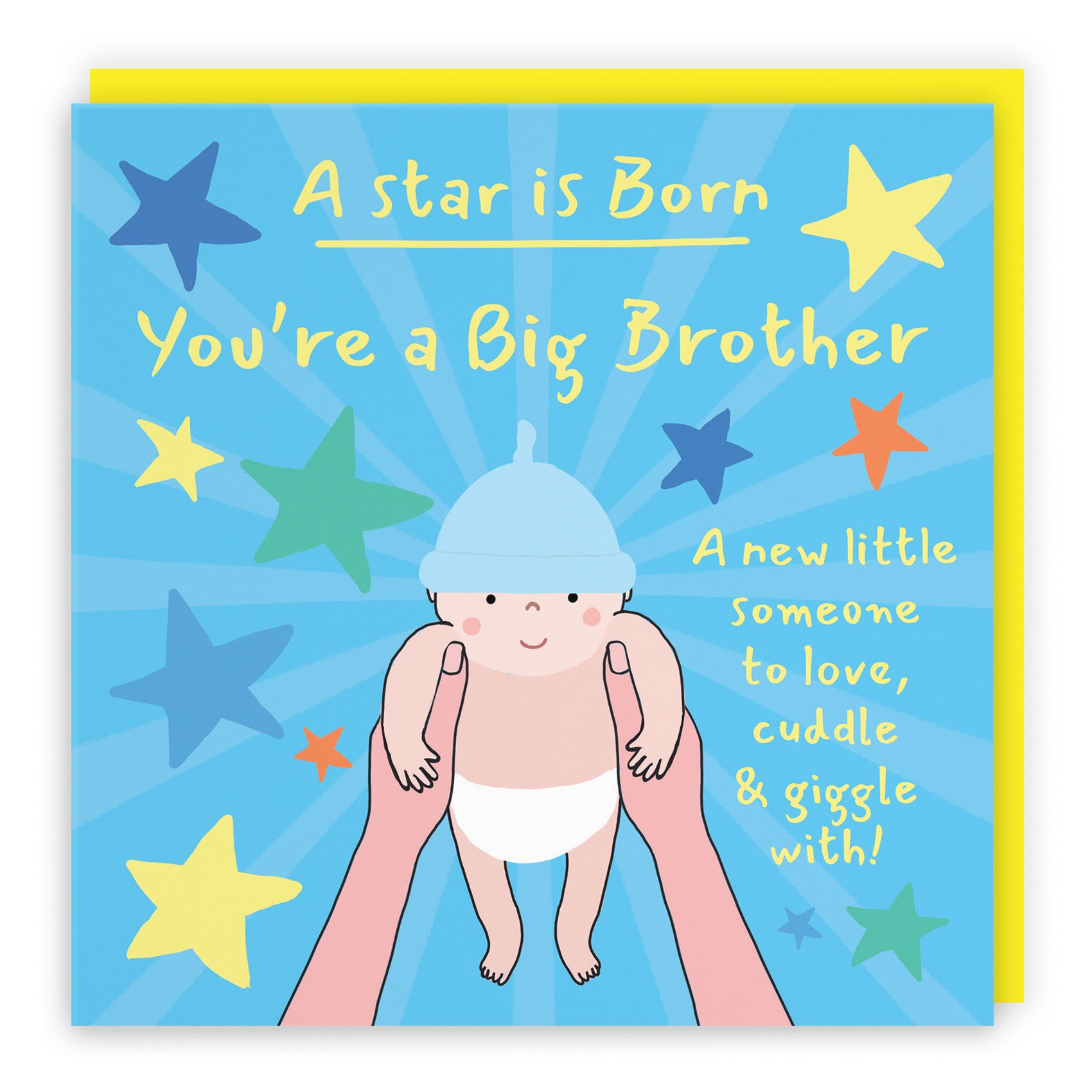 New Big Brother New Baby Boy Congratulations Card Bundle Of Joy Laugh Out Loud - Default Title (GK00698)