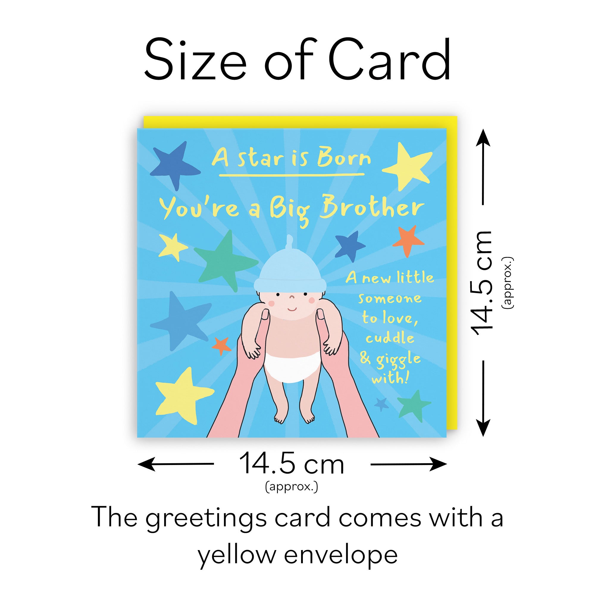 New Big Brother New Baby Boy Congratulations Card Bundle Of Joy Laugh Out Loud - Default Title (GK00698)