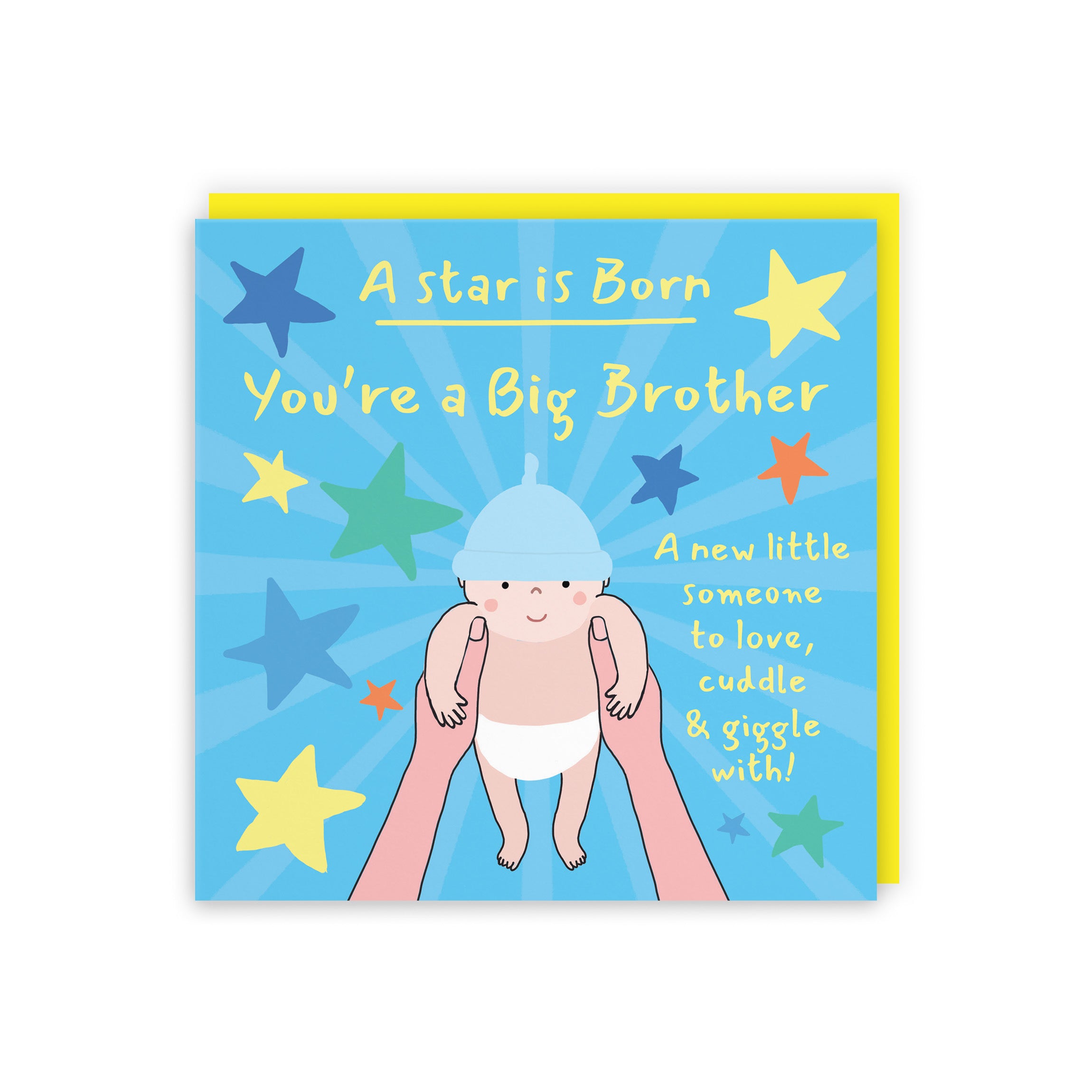 New Big Brother New Baby Boy Congratulations Card Bundle Of Joy Laugh Out Loud - Default Title (GK00698)