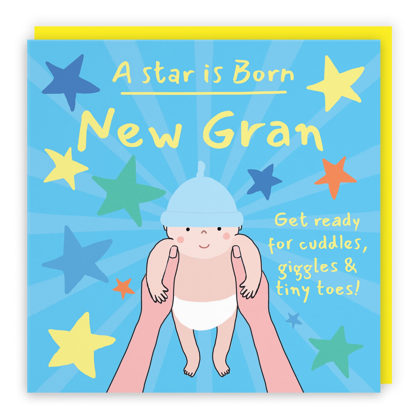 New Gran New Baby Boy Congratulations Card Bundle Of Joy Laugh Out Loud - Default Title (GK00707)