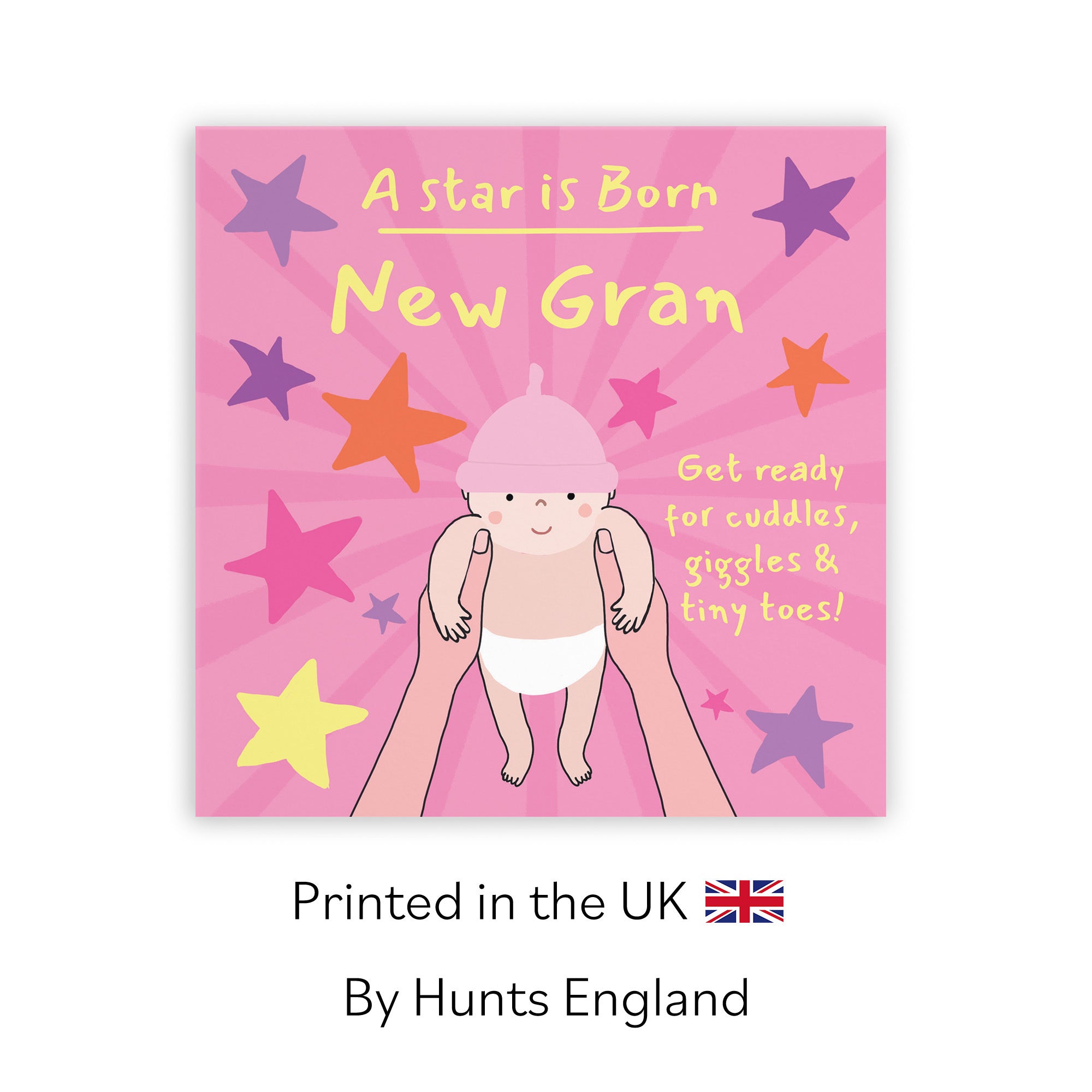 New Gran New Baby Girl Congratulations Card Bundle Of Joy Laugh Out Loud - Default Title (GK00708)