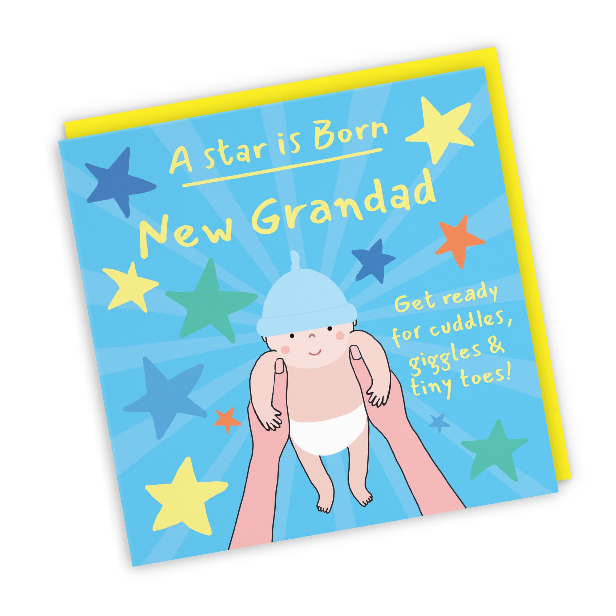 New Grandad New Baby Boy Congratulations Card Bundle Of Joy Laugh Out Loud - Default Title (GK00709)