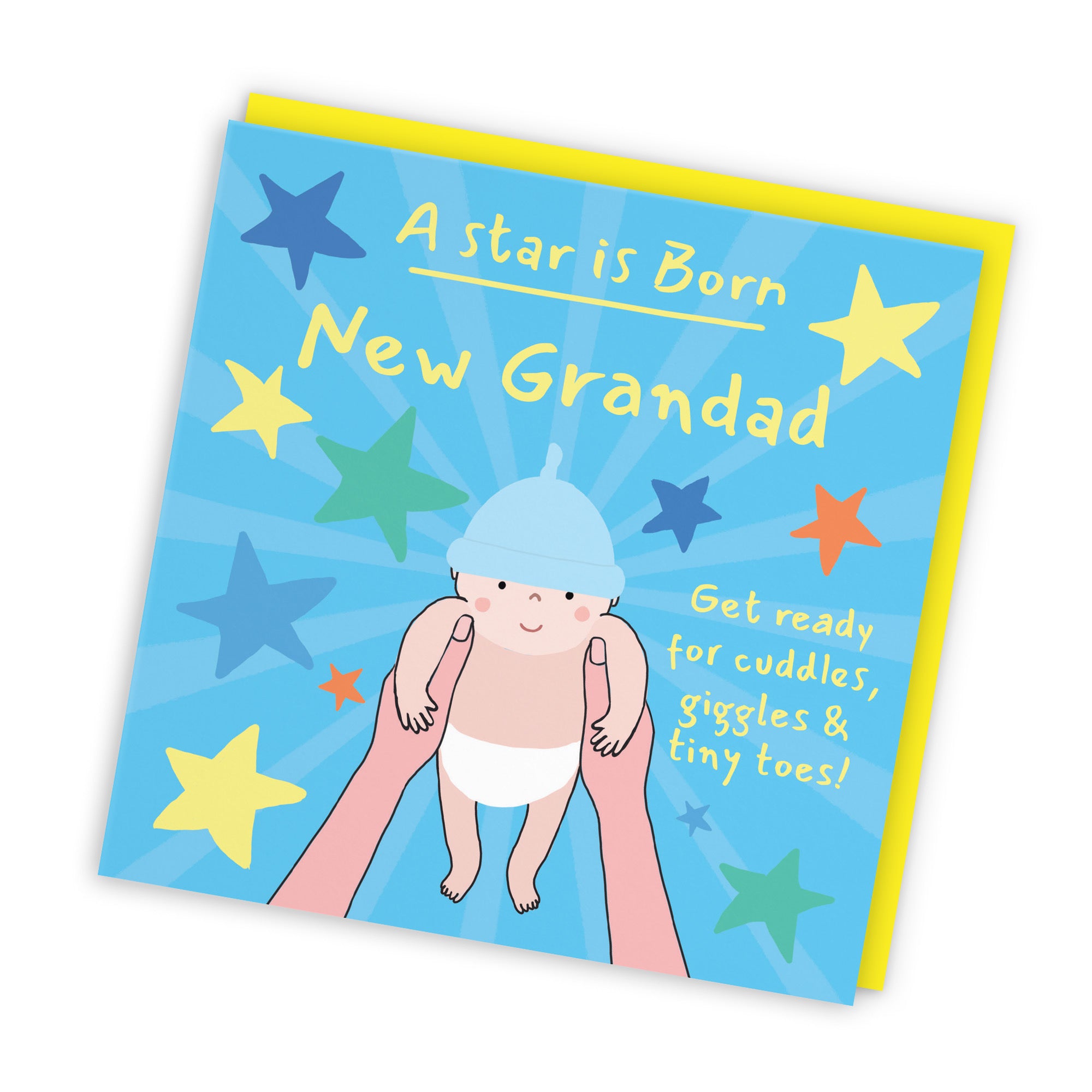 New Grandad New Baby Boy Congratulations Card Bundle Of Joy Laugh Out Loud - Default Title (GK00709)