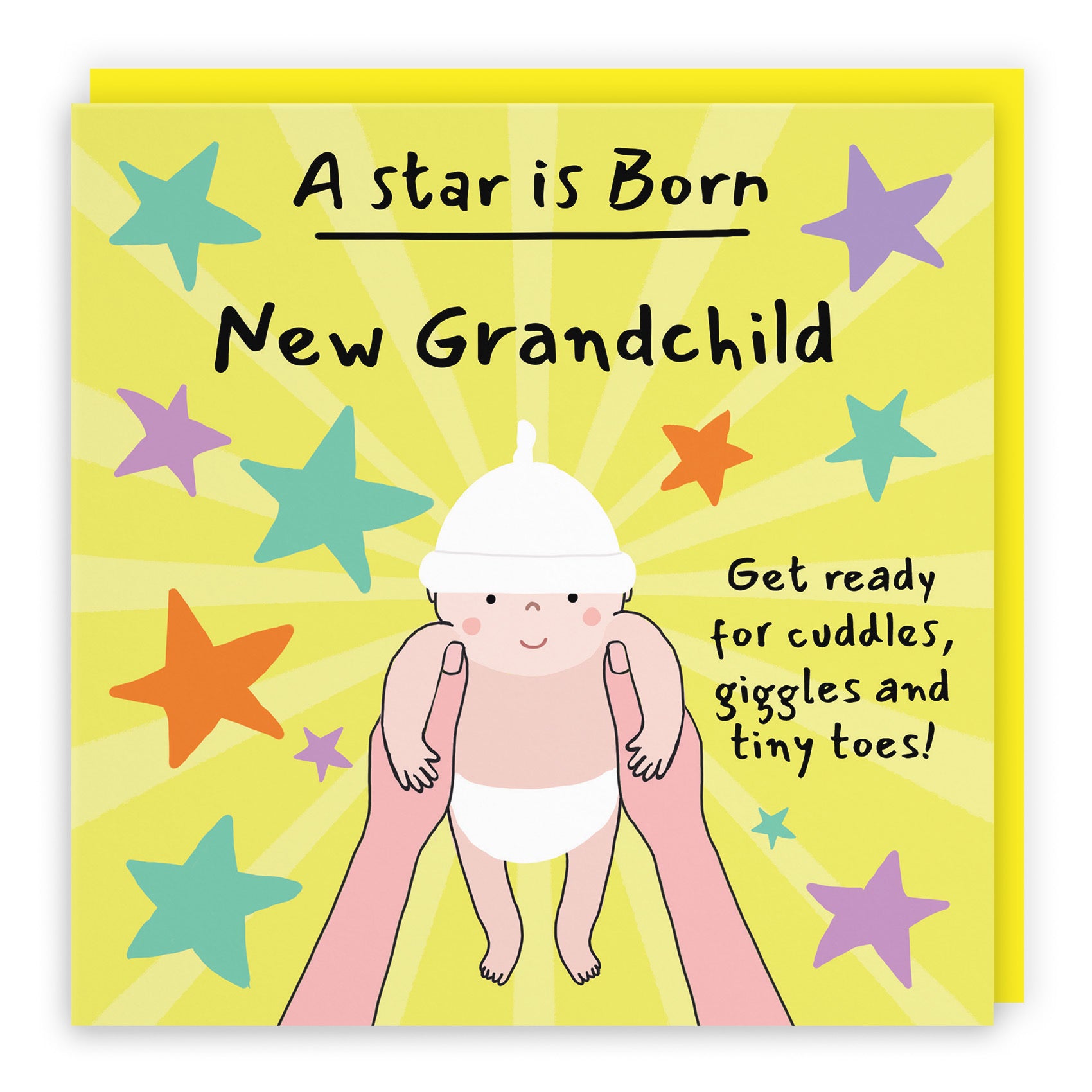 New Grandchild New Baby Congratulations Card Bundle Of Joy Laugh Out Loud - Default Title (GK00711)