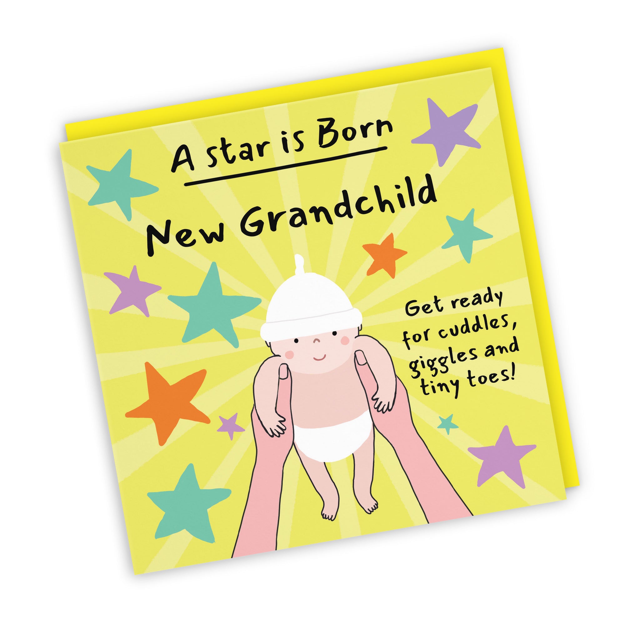 New Grandchild New Baby Congratulations Card Bundle Of Joy Laugh Out Loud - Default Title (GK00711)