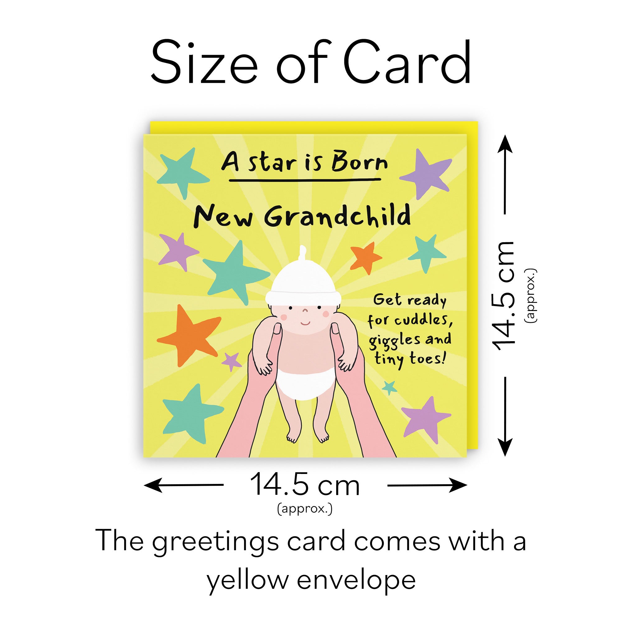 New Grandchild New Baby Congratulations Card Bundle Of Joy Laugh Out Loud - Default Title (GK00711)