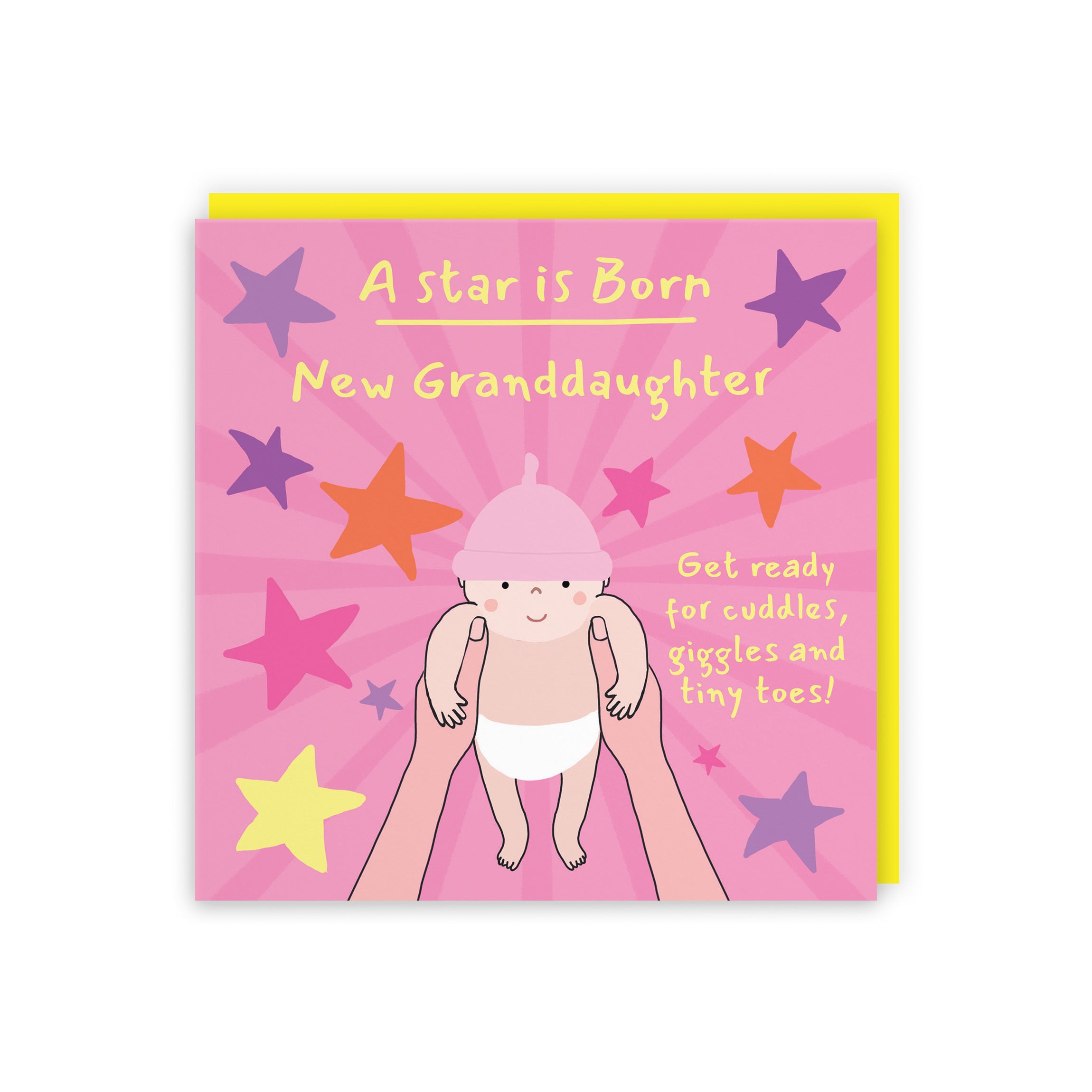 New Granddaughter New Baby Girl Congratulations Card Bundle Of Joy Laugh Out Loud - Default Title (GK00712)
