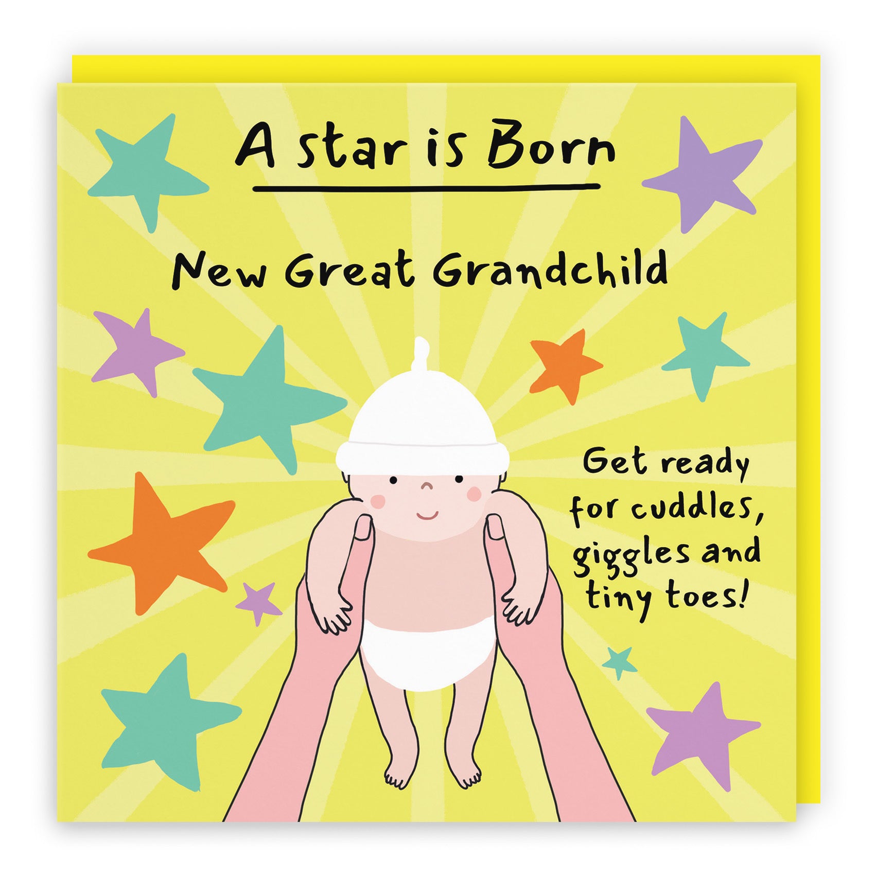 New Great Grandchild New Baby Congratulations Card Bundle Of Joy Laugh Out Loud - Default Title (GK00724)