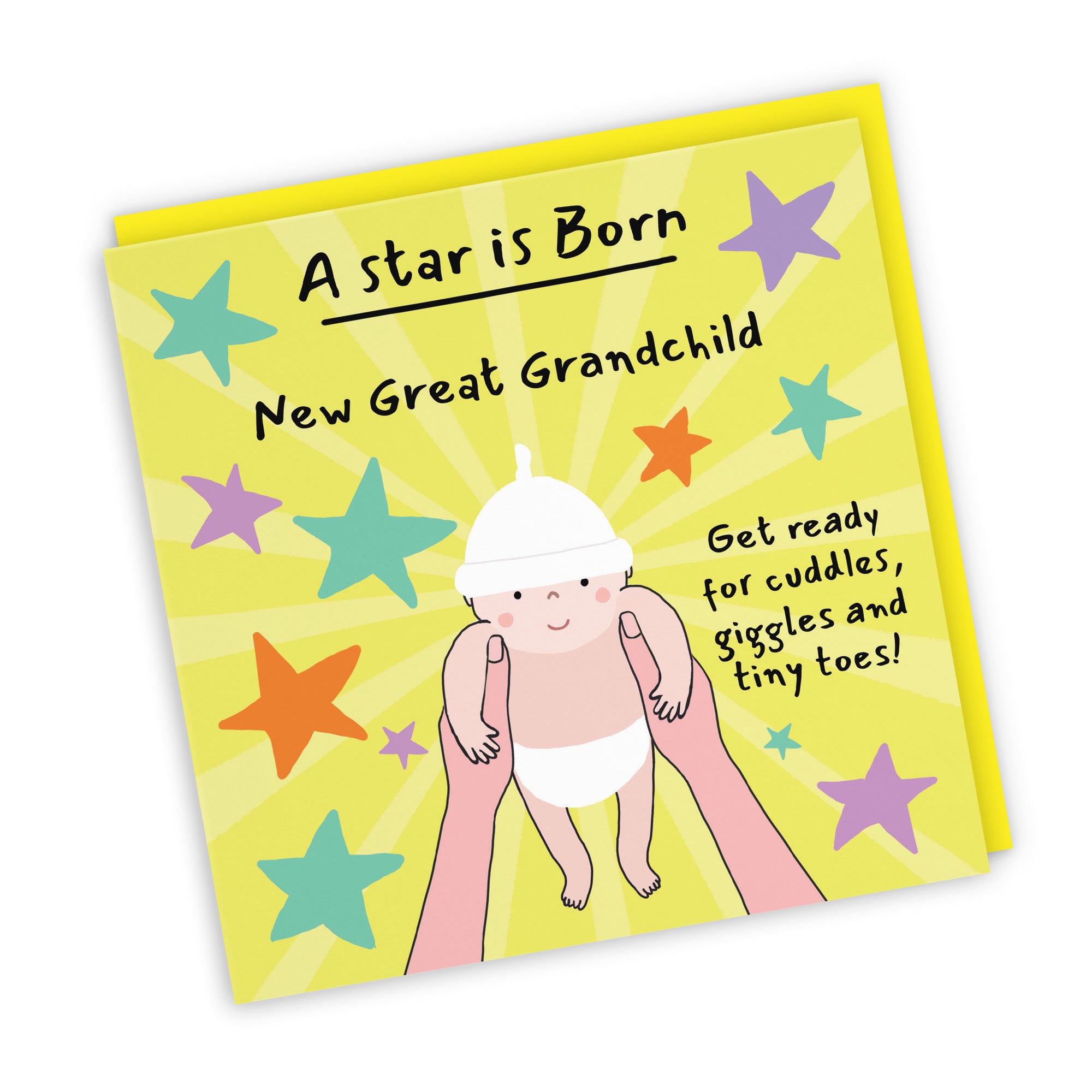 New Great Grandchild New Baby Congratulations Card Bundle Of Joy Laugh Out Loud - Default Title (GK00724)